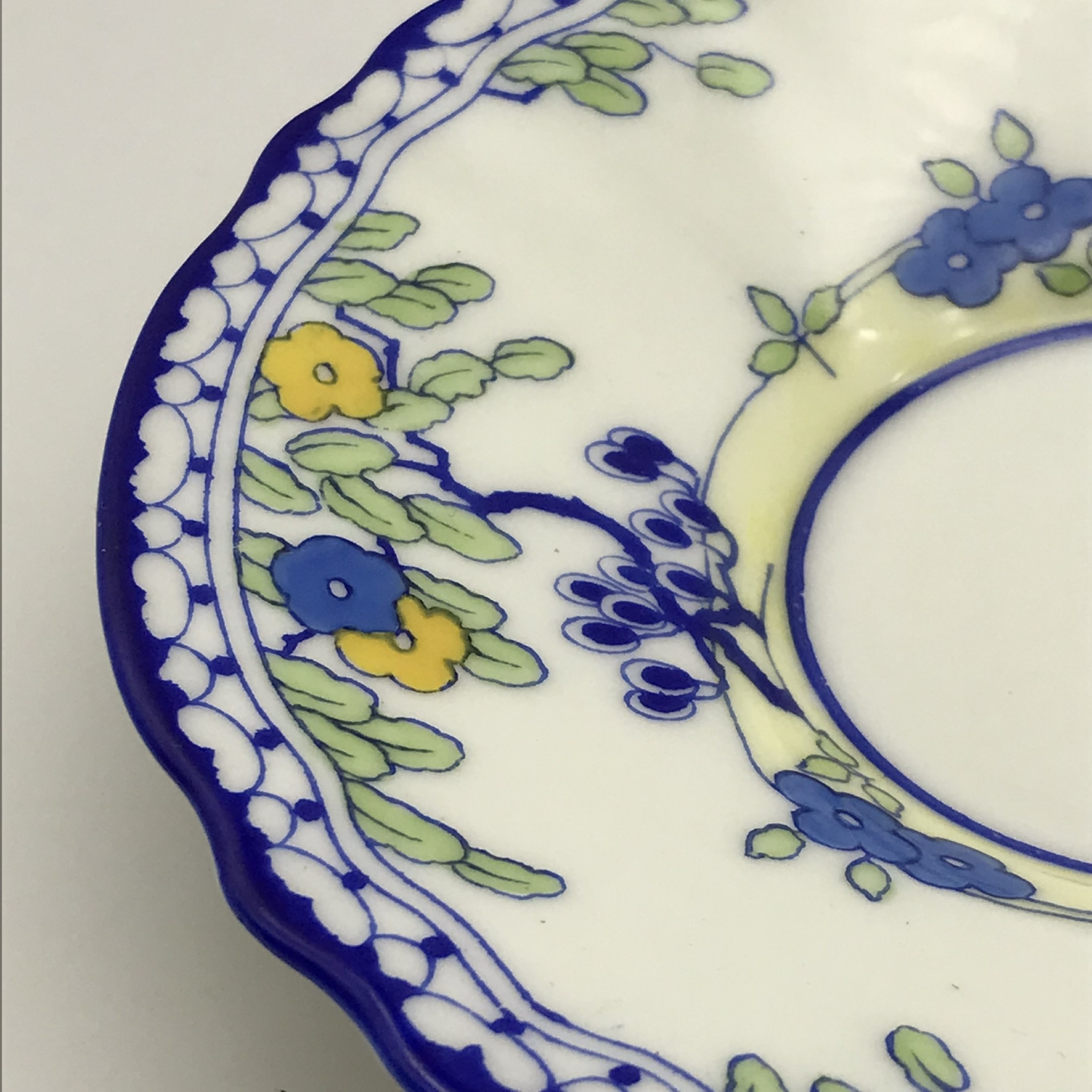 Superb Royal Doulton ‘Art Deco’ Trio (Blue Tree) - Image 8