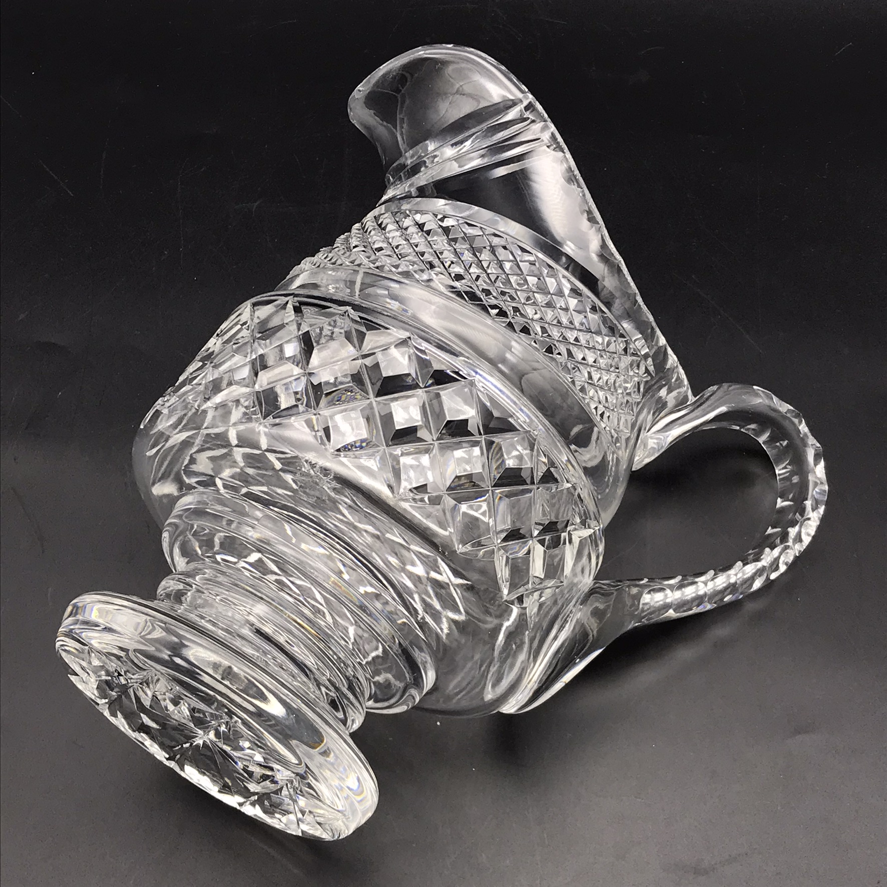Large Vintage ‘Cut-Crystal’ Water Jug - Image 6
