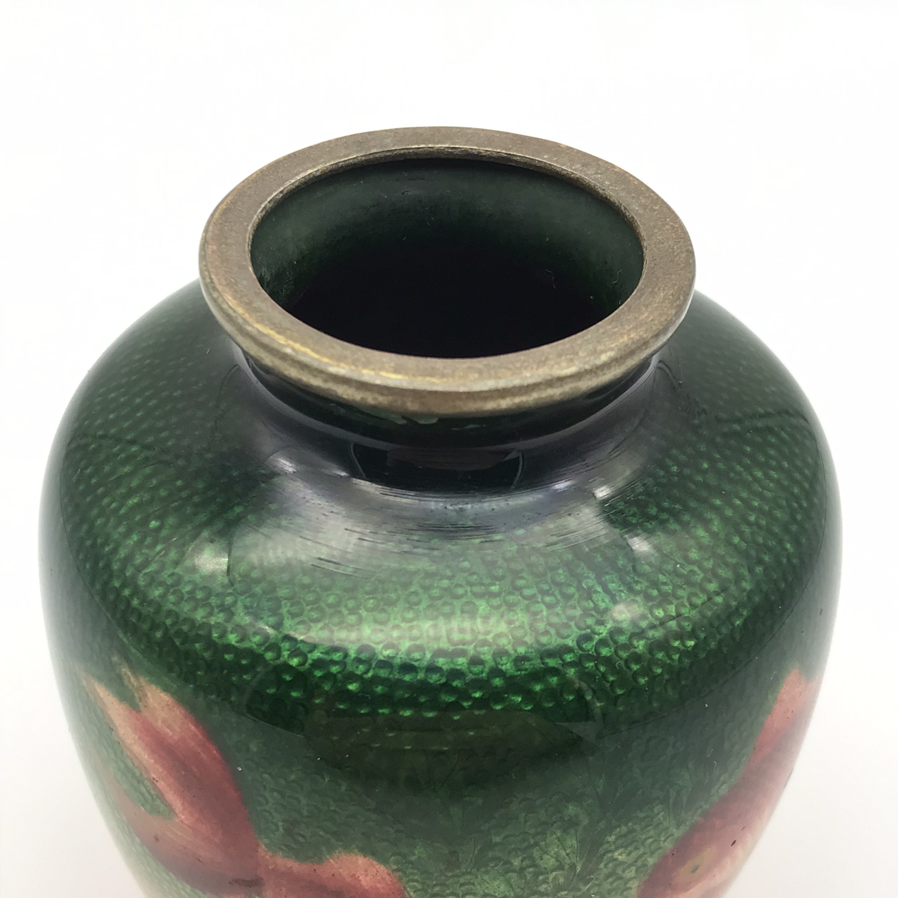 Antique Japanese ‘Ginbari – Goldfish’ Cloisonne Vase - Image 8