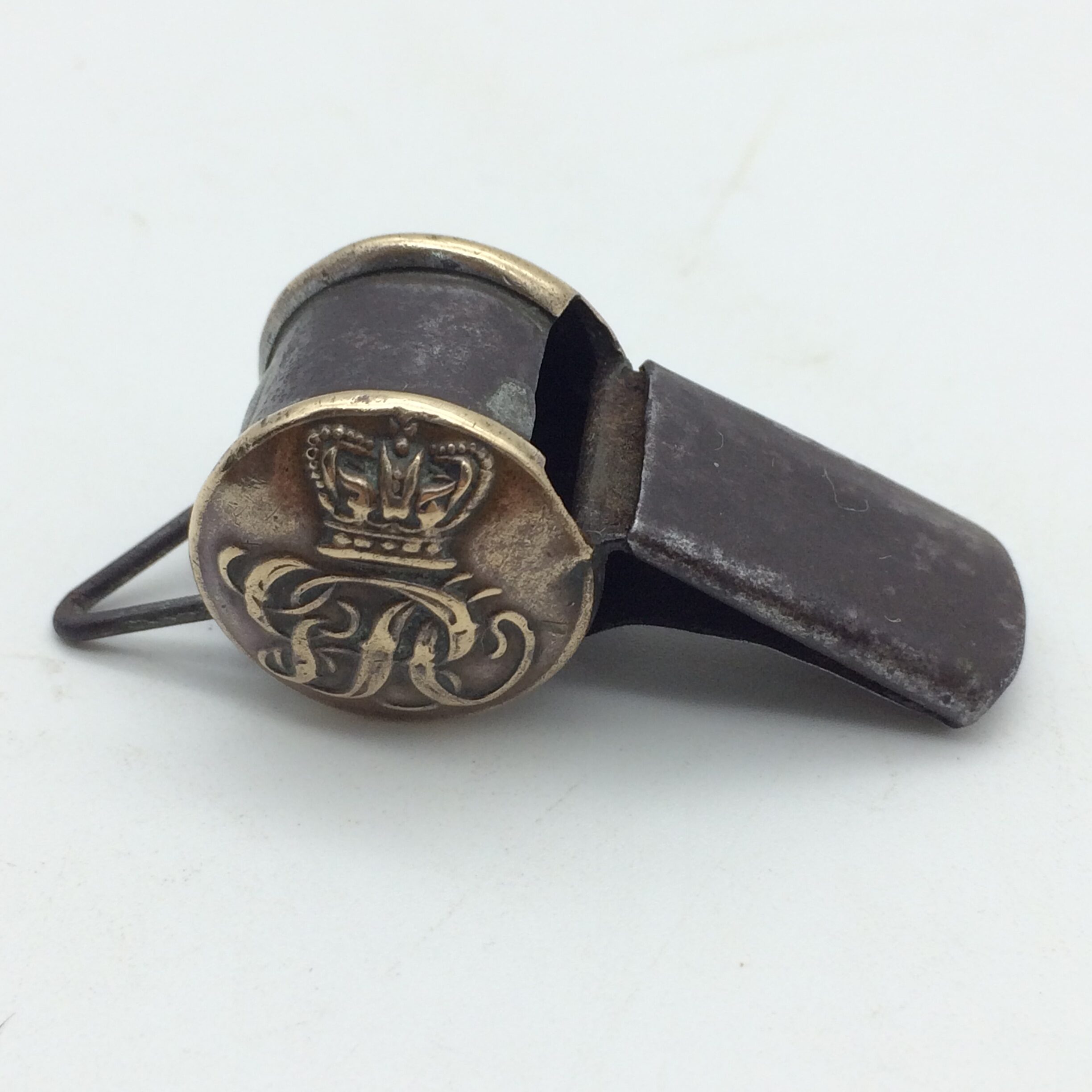 Rare – Early Victorian ‘G.P.O.’ Whistle (Escargot – Button Type) (1860/70’s)