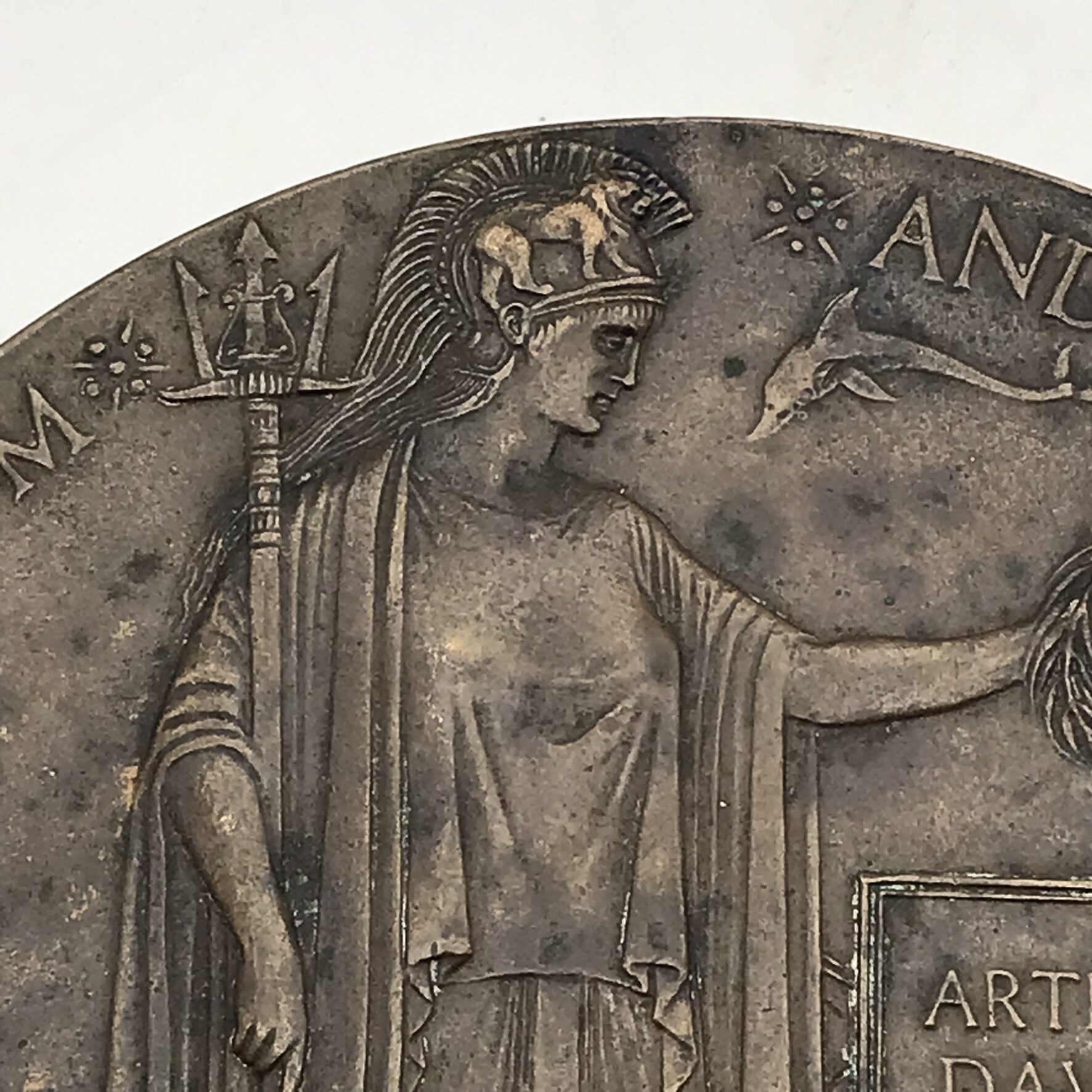 WW1 - Memorial Death Plaque (Arthur E.D. Hoggan) - Image 2