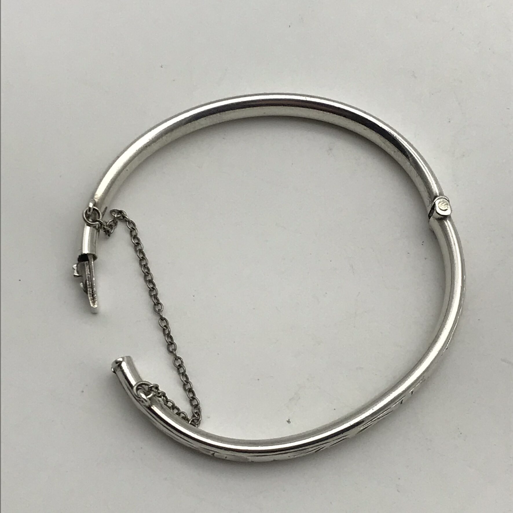 Vintage Sterling Silver ‘Baby/Christening’ Bracelet - Image 2