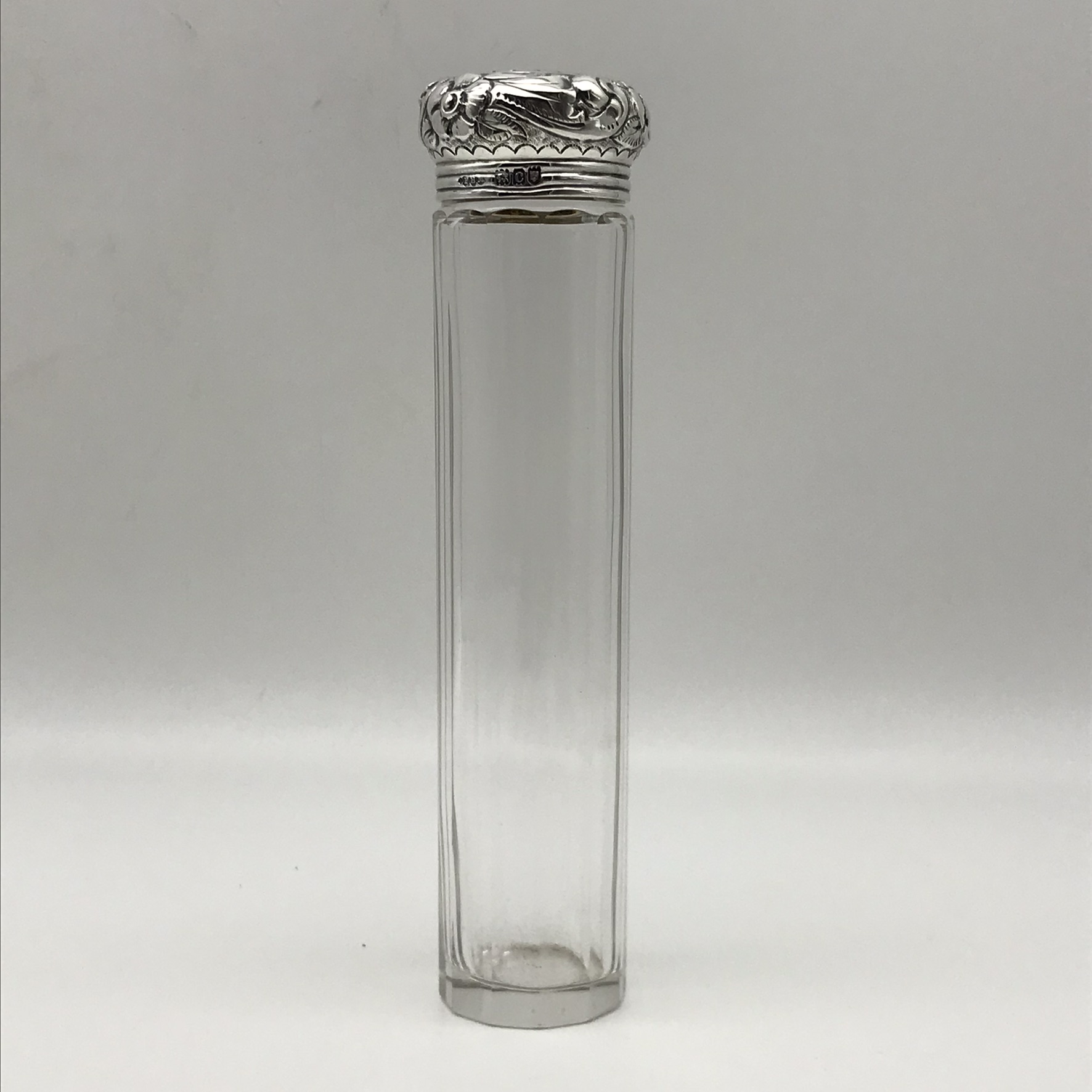 Victorian Silver Topped Hat-Pin Jar (1898)