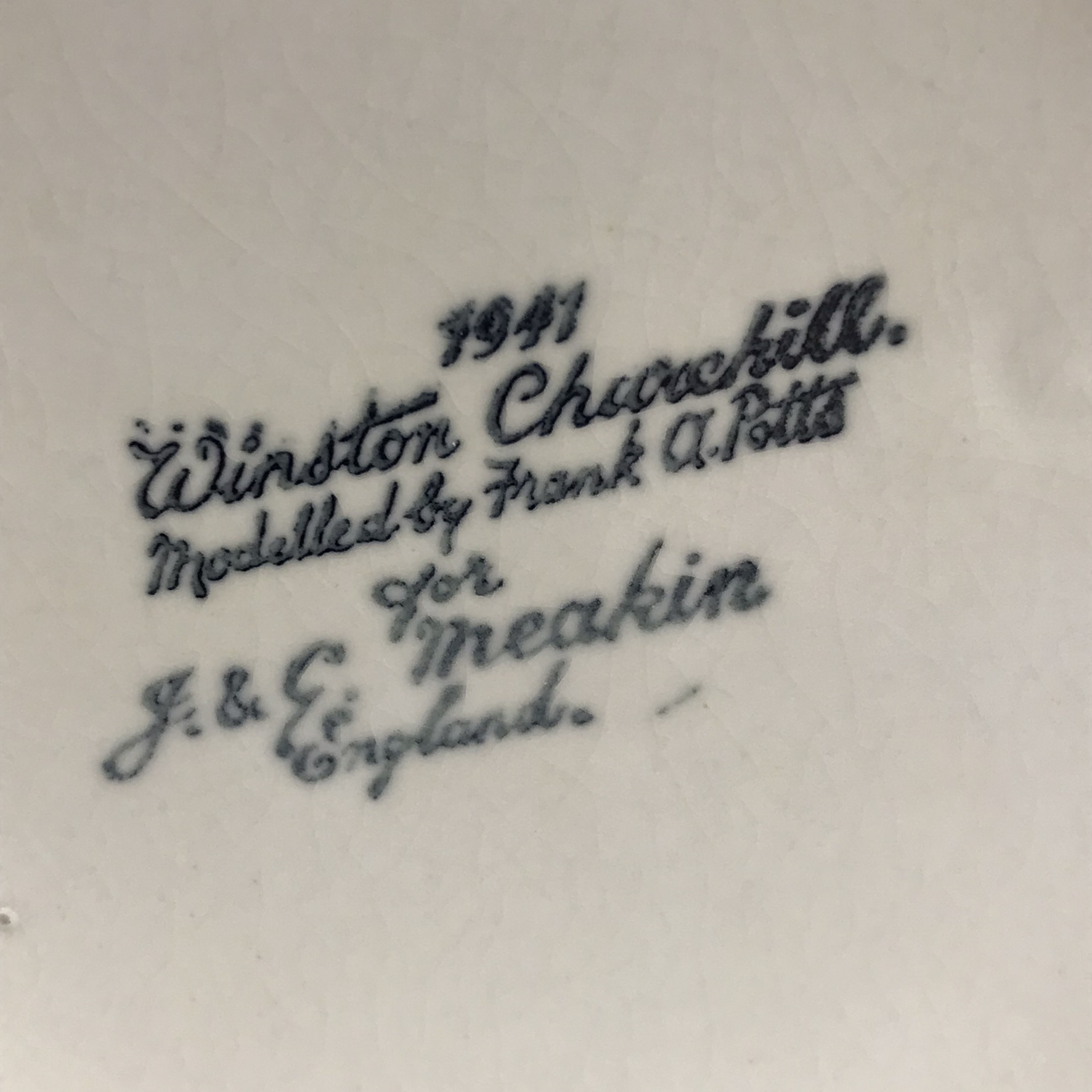 Large Early ‘Winston Churchill’ Character Jug (J & G Meakin) - Image 10