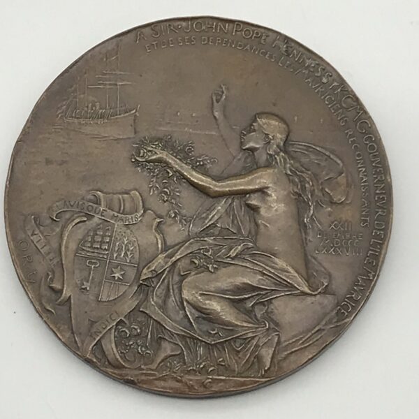 Rare - ‘Sir John Pope Hennessy 1888’ Bronze Medallion