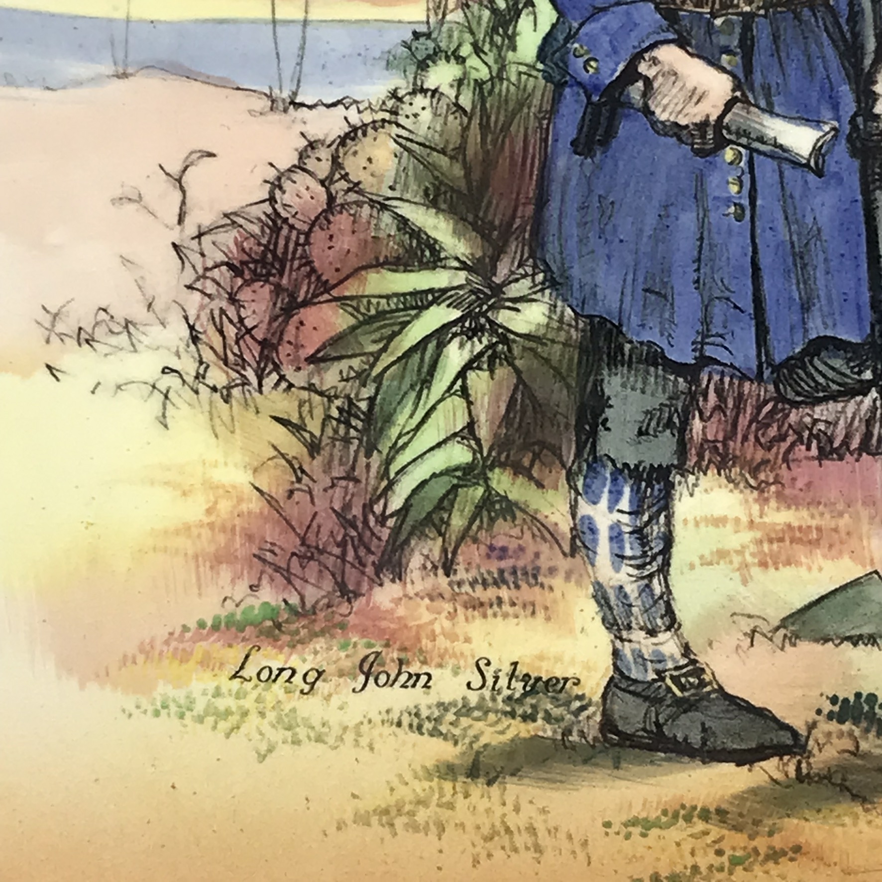 Large Royal Doulton ‘Treasure Island’ Chop Dish/Charger - Image 4