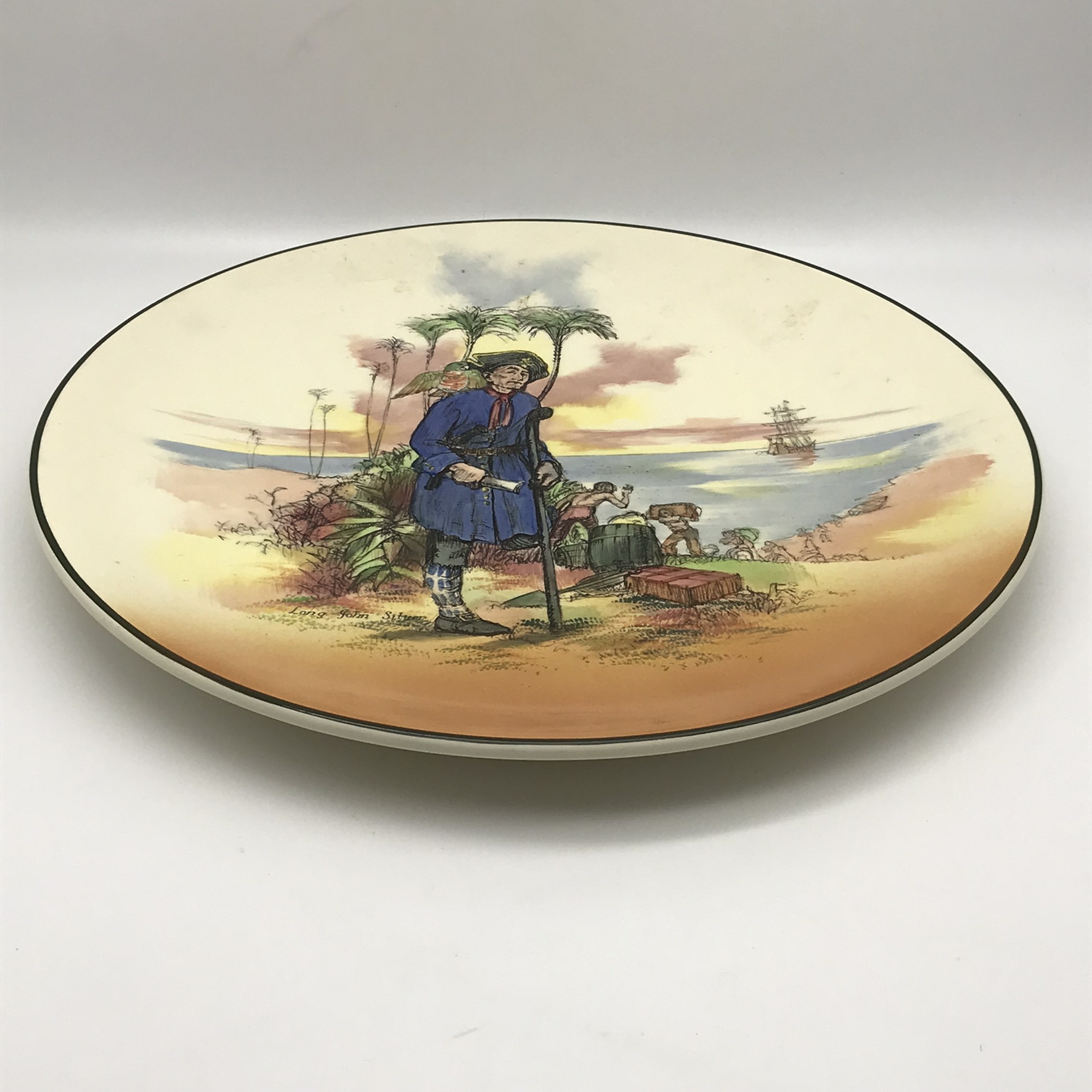Large Royal Doulton ‘Treasure Island’ Chop Dish/Charger - Image 5
