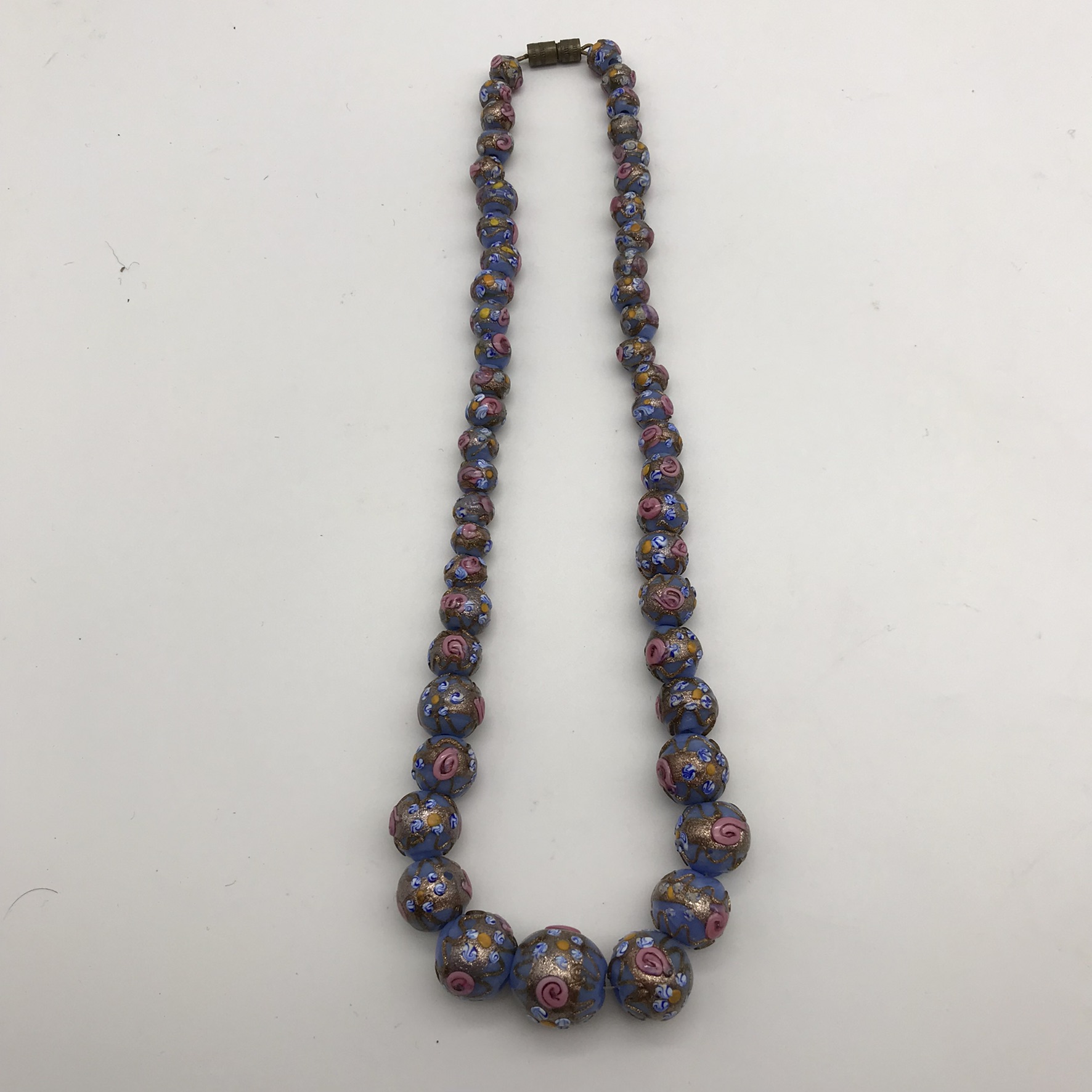 Antique Venetian Glass Beaded Necklace - Image 2