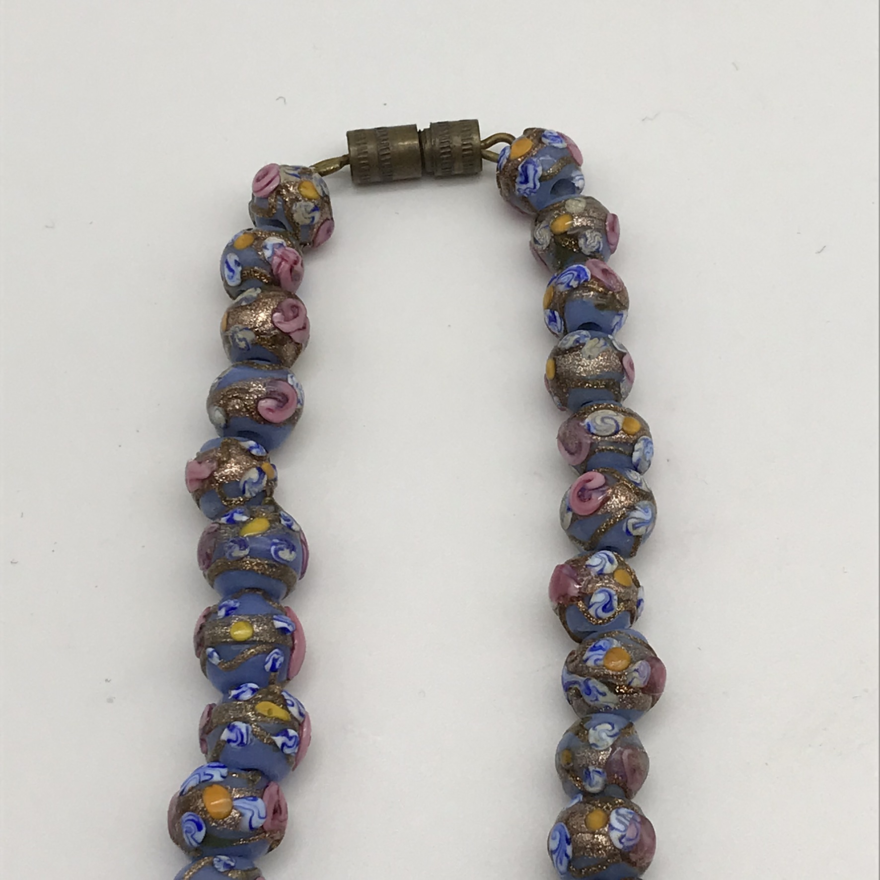 Antique Venetian Glass Beaded Necklace - Image 8