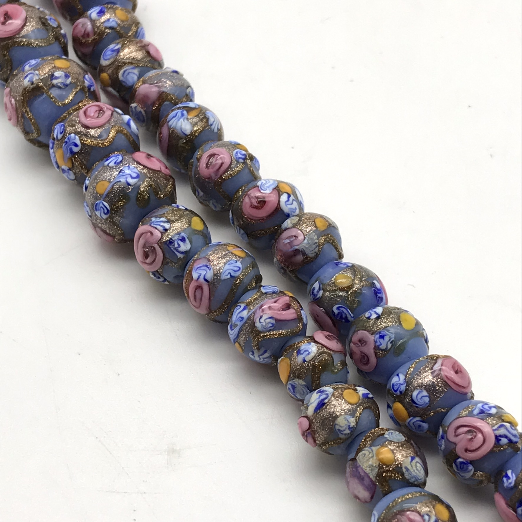 Antique Venetian Glass Beaded Necklace - Image 4