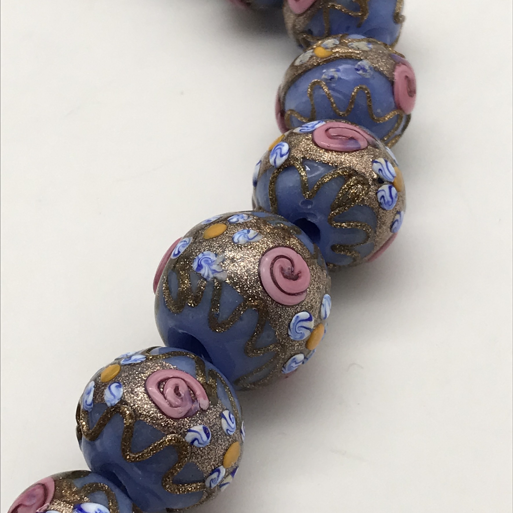 Antique Venetian Glass Beaded Necklace - Image 7