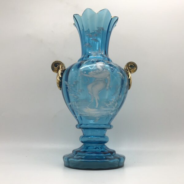 Large Antique ‘Mary Gregory’ Glass Vase