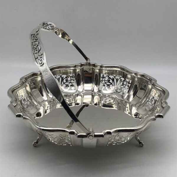 Beautiful Large Sterling Silver Basket (1925)