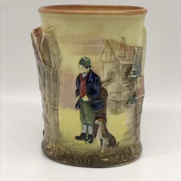 Royal Doulton ‘Dickens’ Relief Spill Vase/Brush Pot