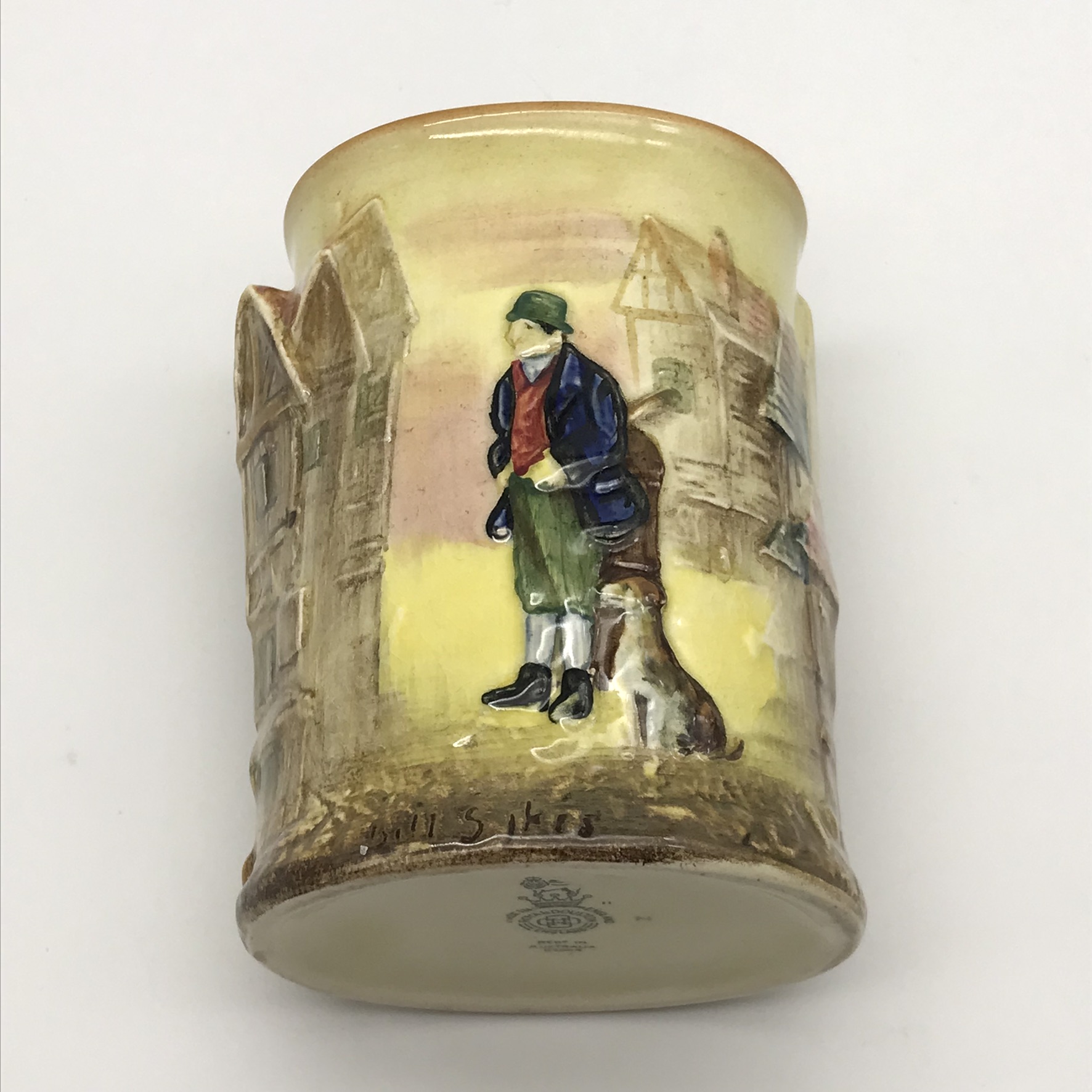 Royal Doulton ‘Dickens’ Relief Spill Vase/Brush Pot - Image 6