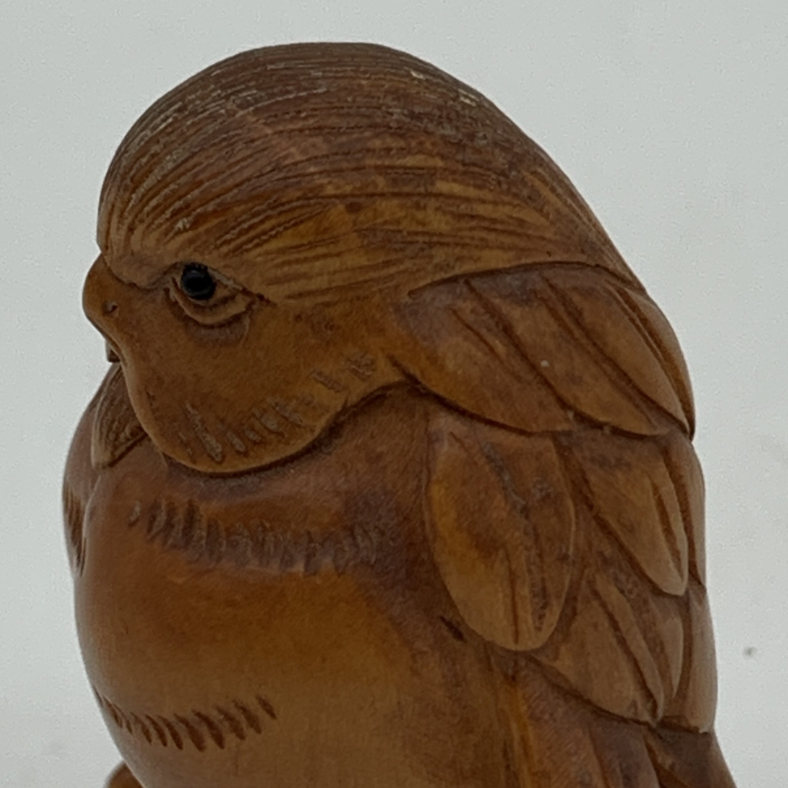 Vintage Carved Wooden ‘Bird Netsuke’ (Signed) - Image 2