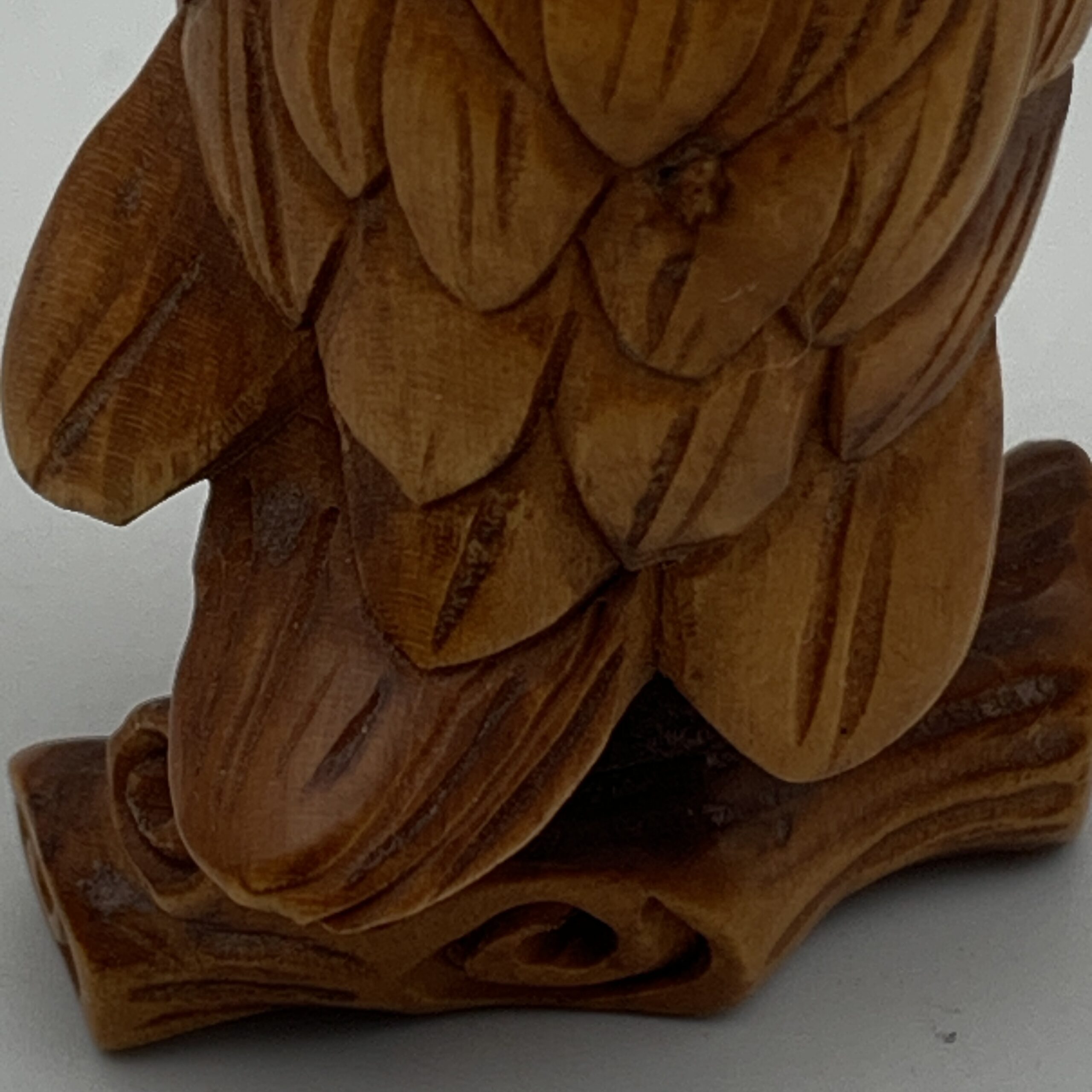 Vintage Carved Wooden ‘Bird Netsuke’ (Signed) - Image 7