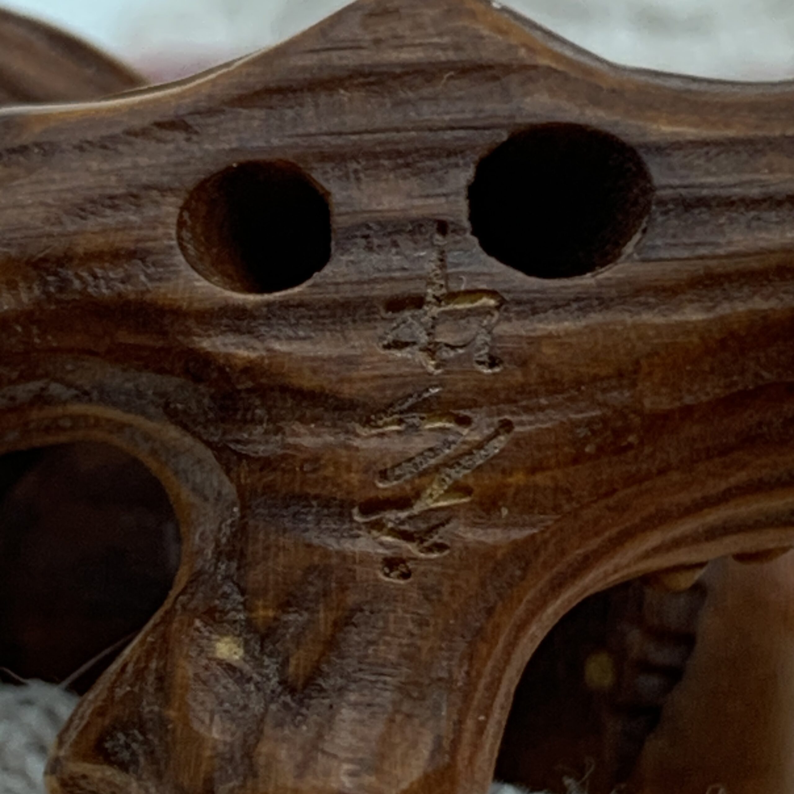 Vintage Carved Wooden ‘Bird Netsuke’ (Signed) - Image 10