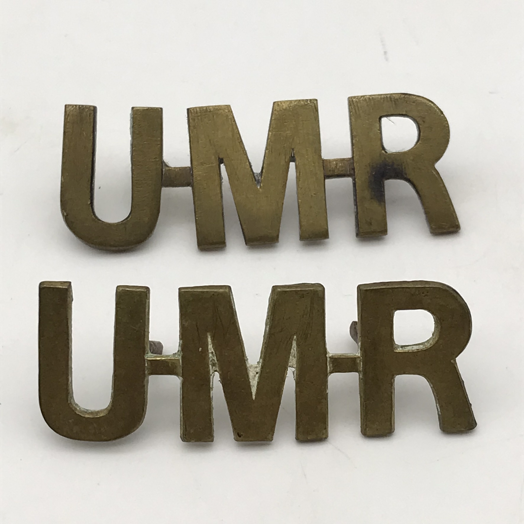 South Africa – WW2 ‘Umvoti Mounted Rifles’ Pair Shoulder Titles - Image 2