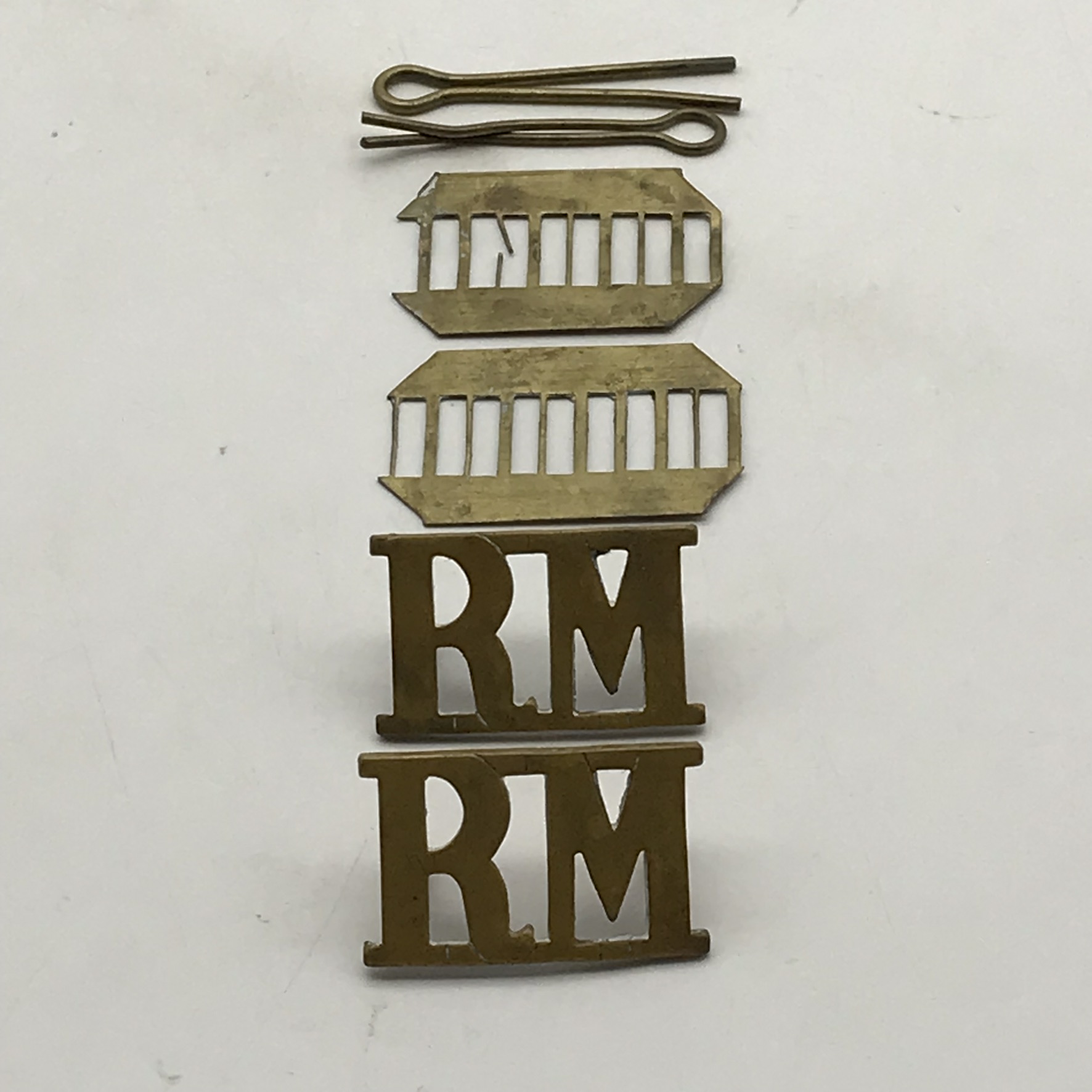 British – Pair ‘Royal Marines’ Shoulder Titles - Image 3