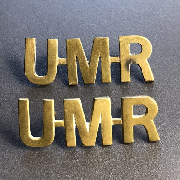South Africa – WW2 ‘Umvoti Mounted Rifles’ Pair Shoulder Titles