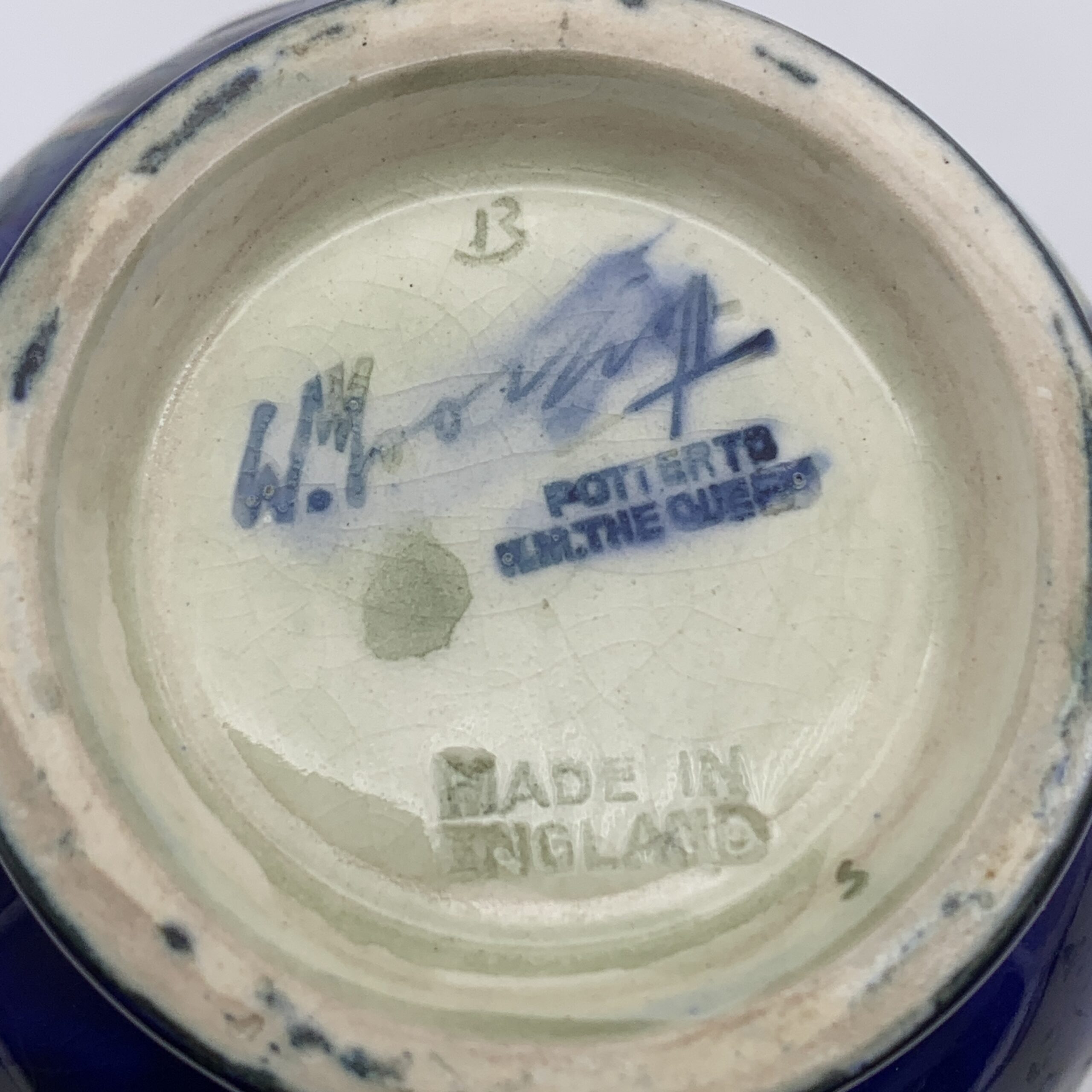 Vintage Moorcroft ‘Anemone’ Vase (1930/40’s) - Image 7