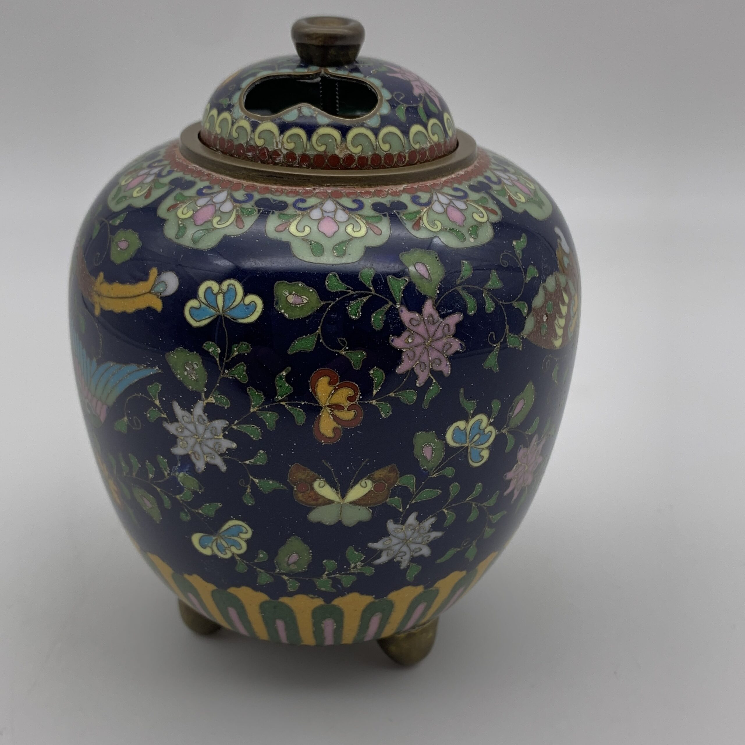 Antique Japanese Cloisonne ‘Koro Censer’ Incense Burner - Image 7