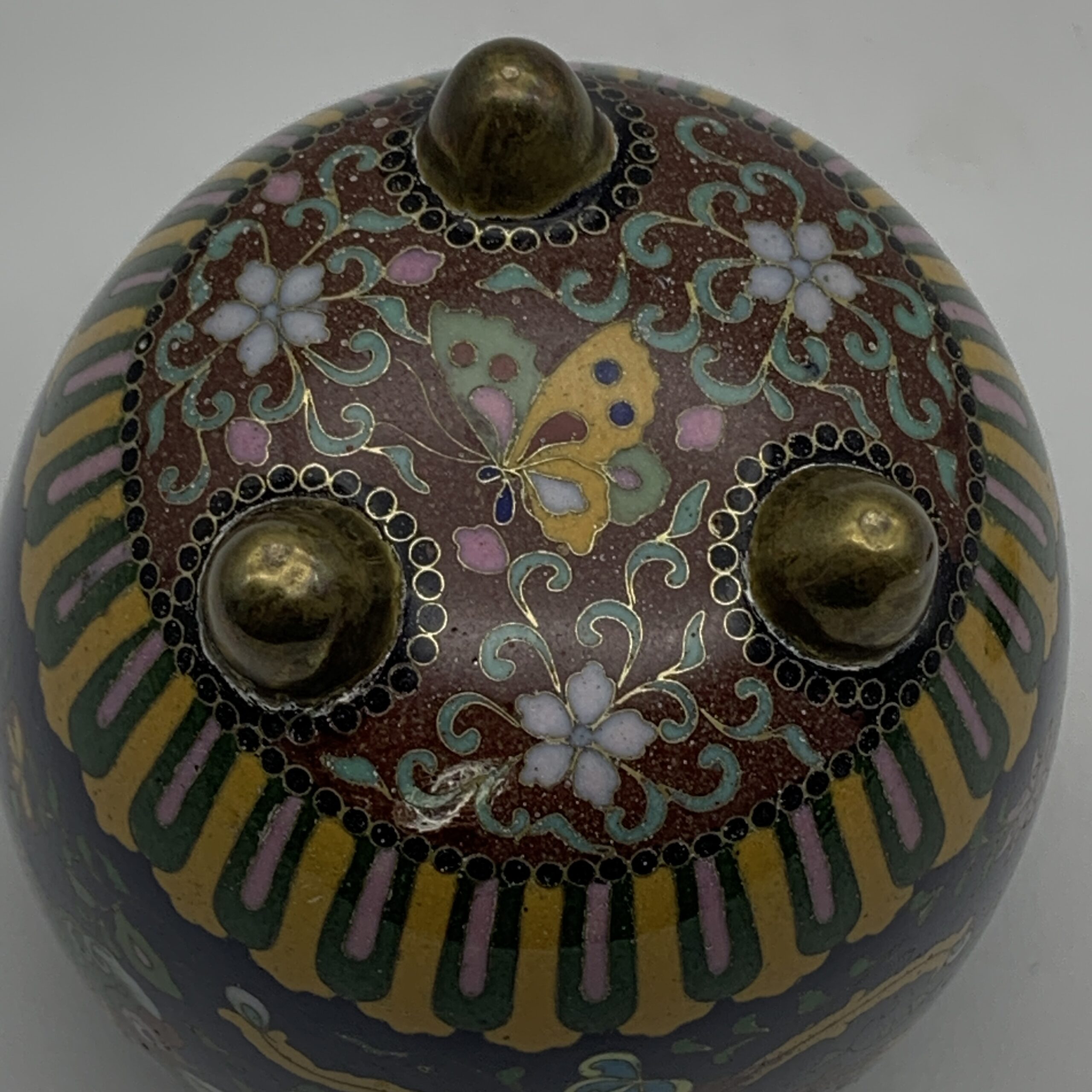 Antique Japanese Cloisonne ‘Koro Censer’ Incense Burner - Image 10