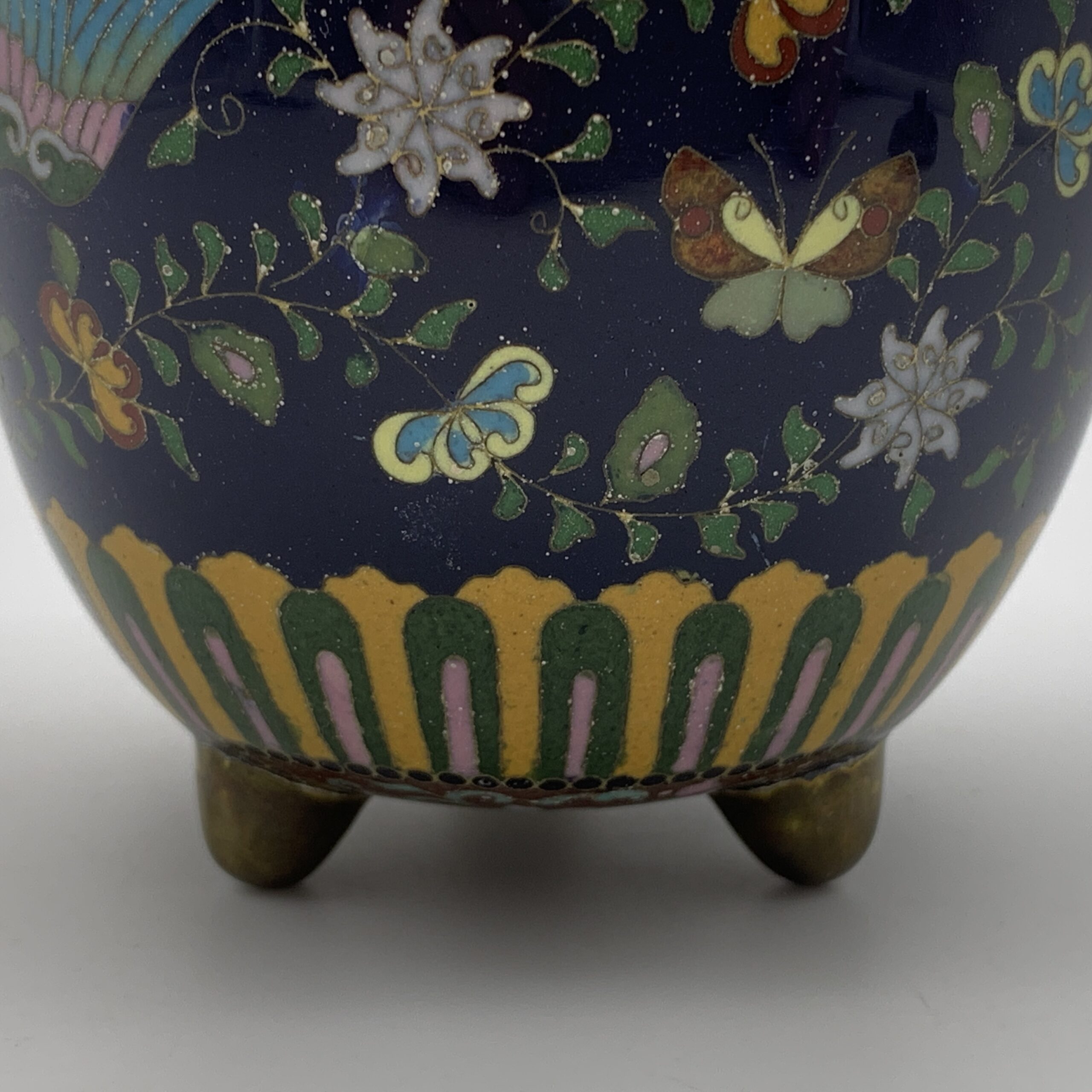 Antique Japanese Cloisonne ‘Koro Censer’ Incense Burner - Image 2