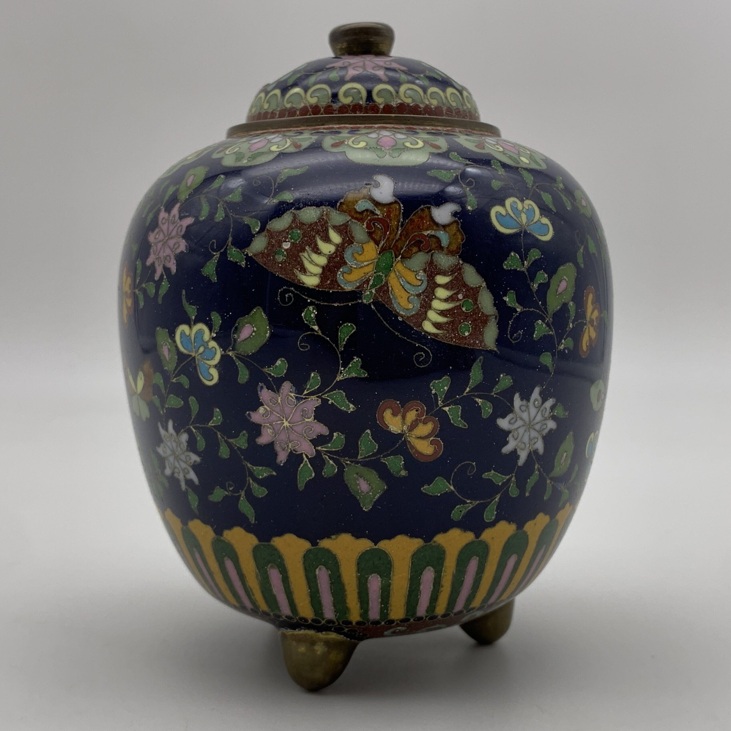 Antique Japanese Cloisonne ‘Koro Censer’ Incense Burner - Image 3