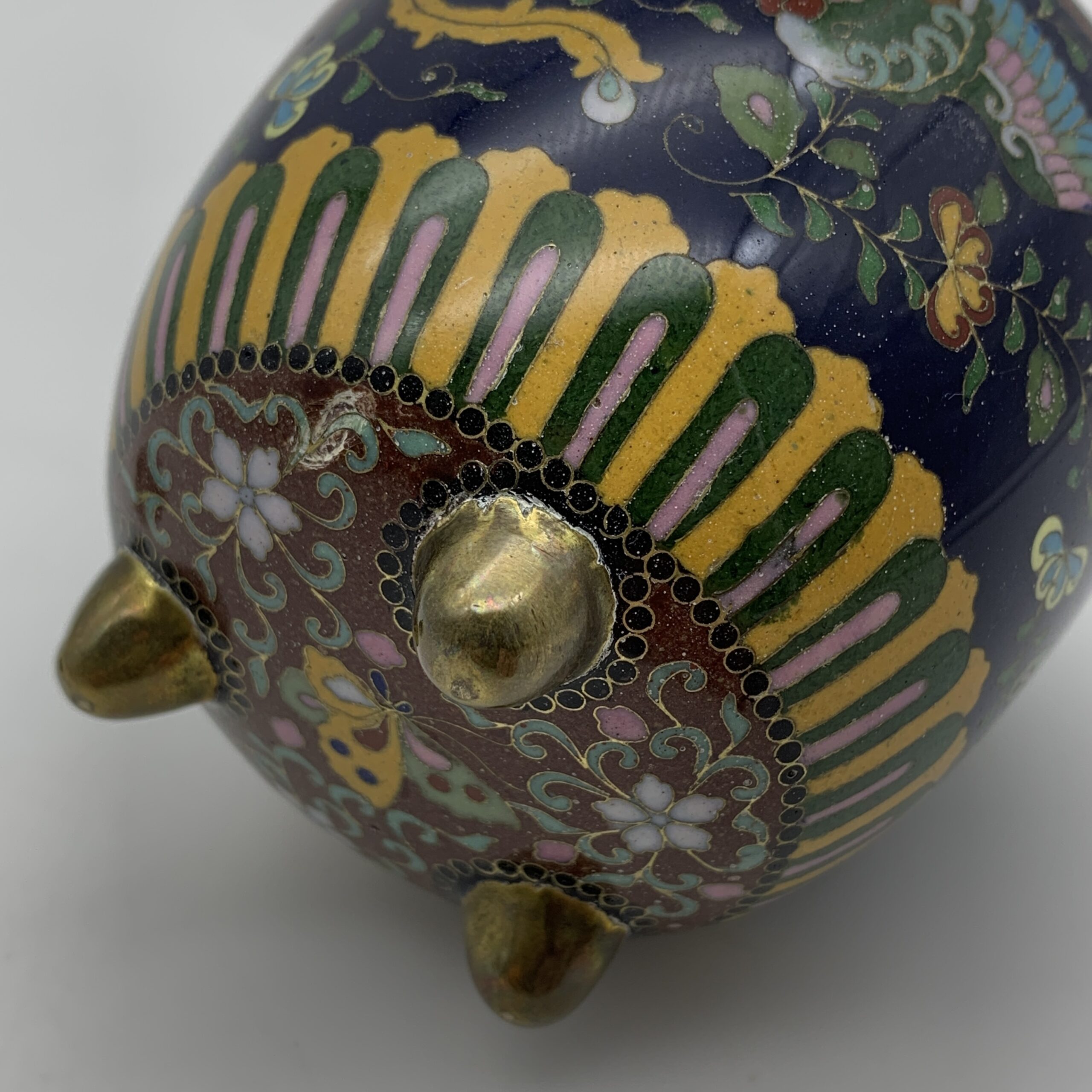 Antique Japanese Cloisonne ‘Koro Censer’ Incense Burner - Image 9