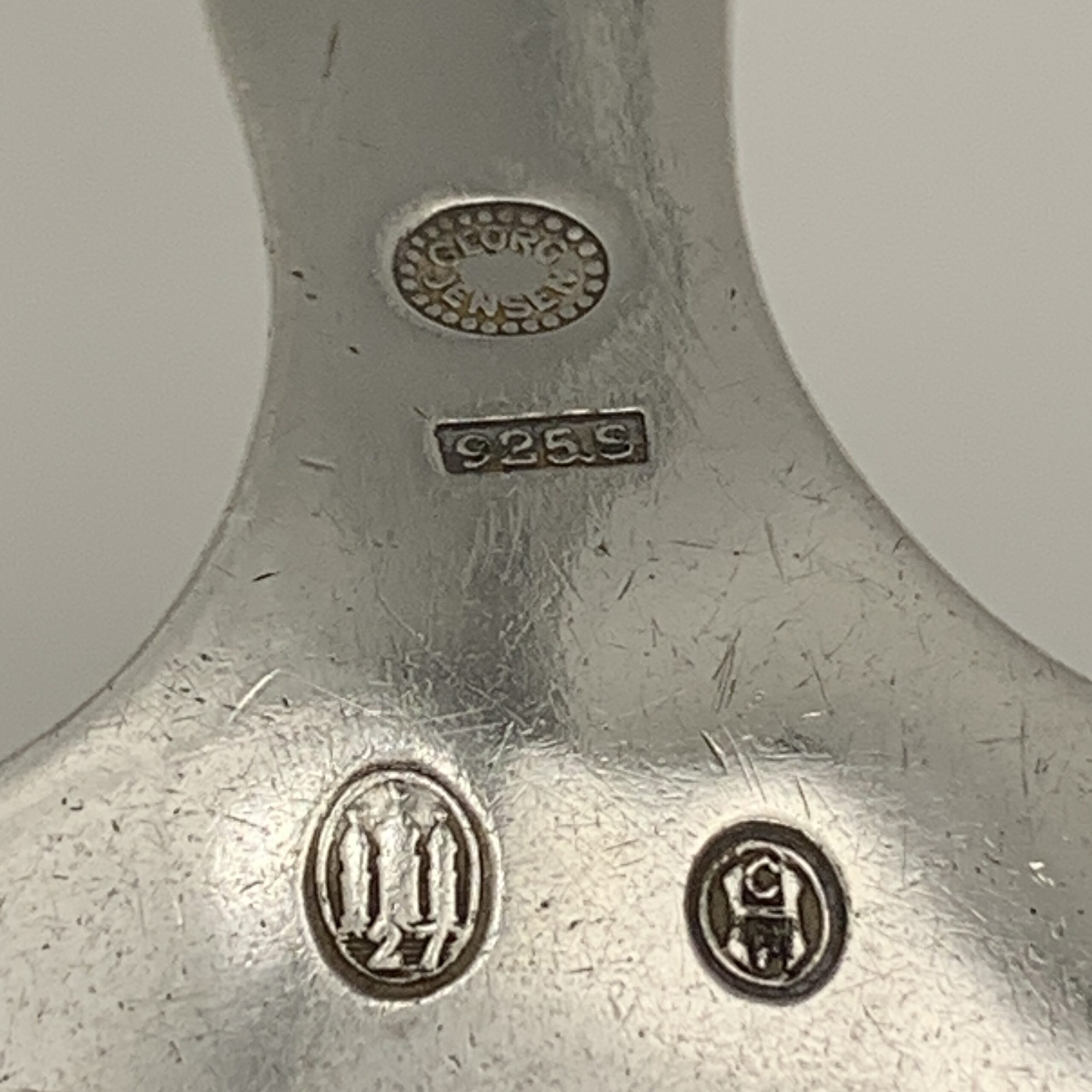 Early ‘Georg Jensen’ Gravy Spoon (Continental/Antik Pattern) - Image 9