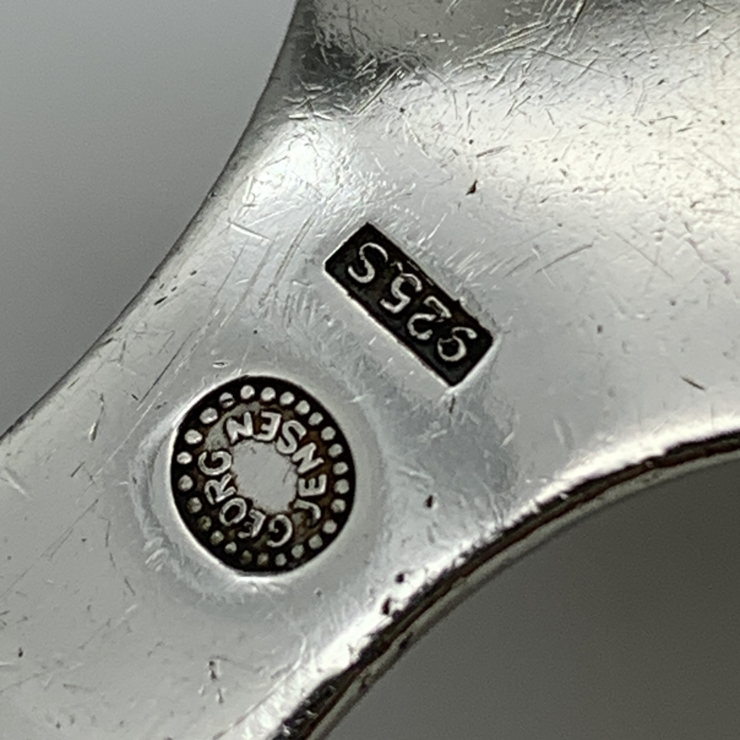 Early ‘Georg Jensen’ Gravy Spoon (Continental/Antik Pattern) - Image 8