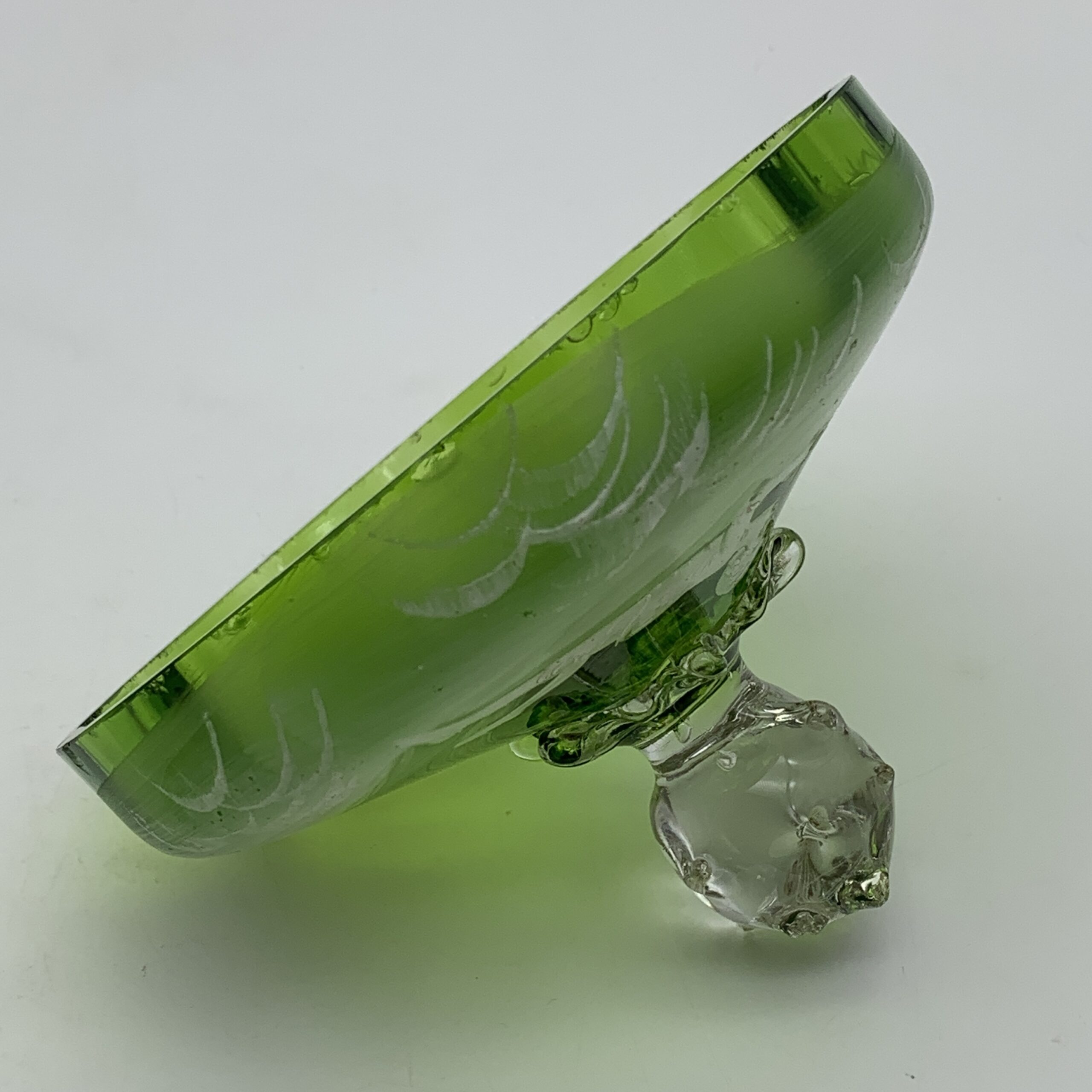 Antique ‘Mary Gregory’ Enamelled Glass Bowl & Lid - Image 9