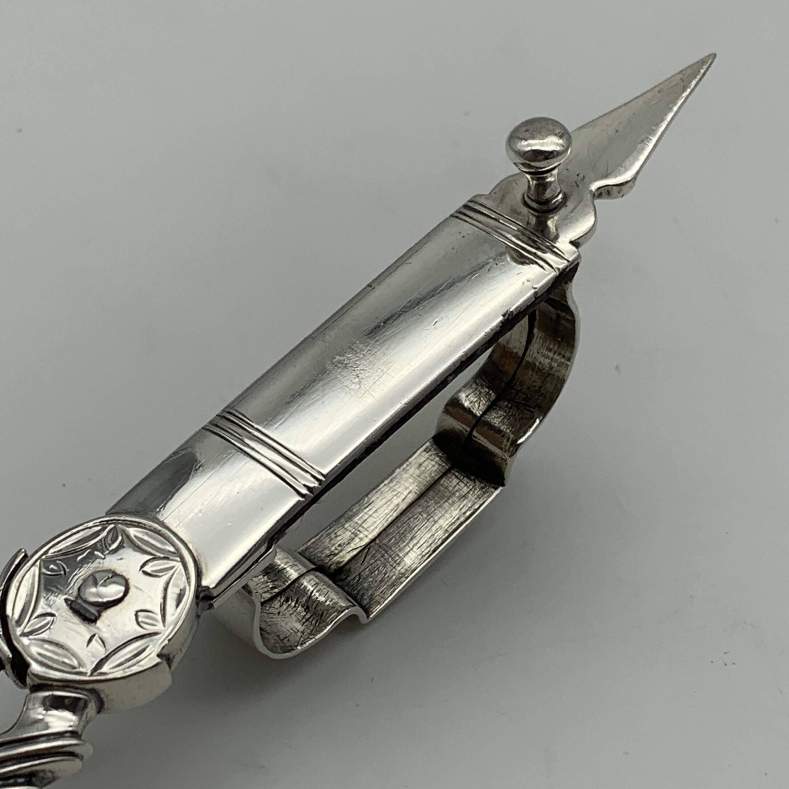 Rare Fabulous Silver ‘George III’ Candle Wick Trimmer/Snuffer (1762) - Image 11