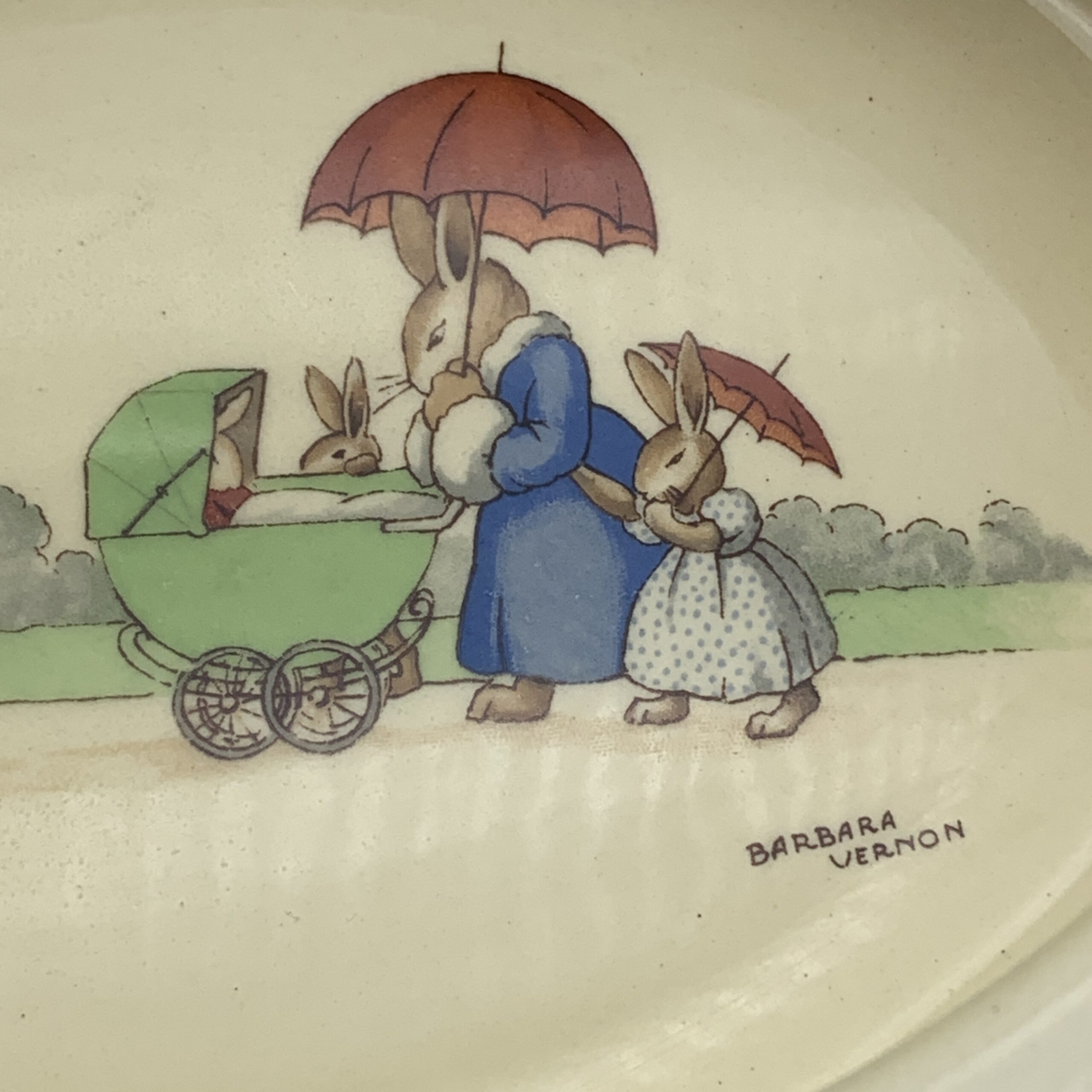 Early Signed Royal Doulton ‘Bunnykins’ Porridge Bowl - Image 5