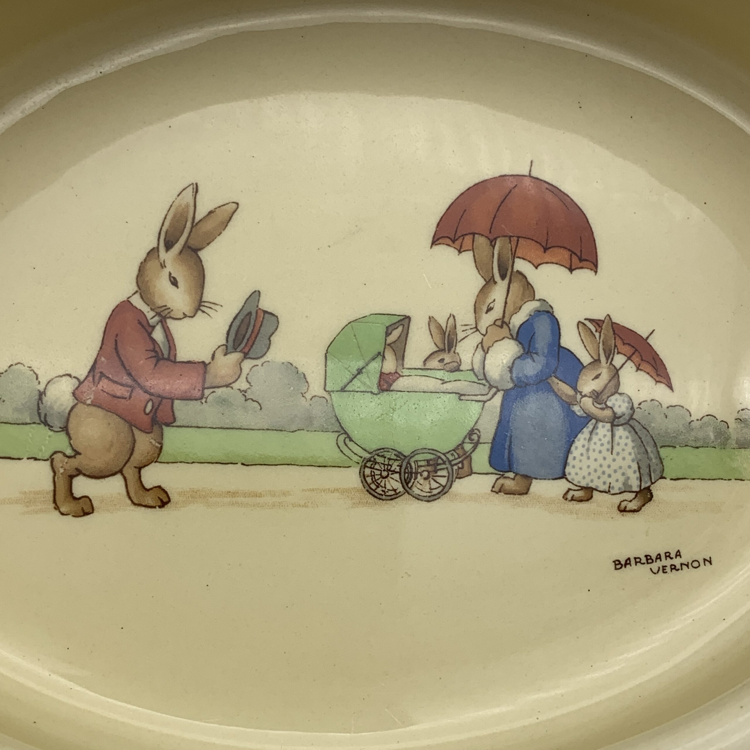 Early Signed Royal Doulton ‘Bunnykins’ Porridge Bowl - Image 2