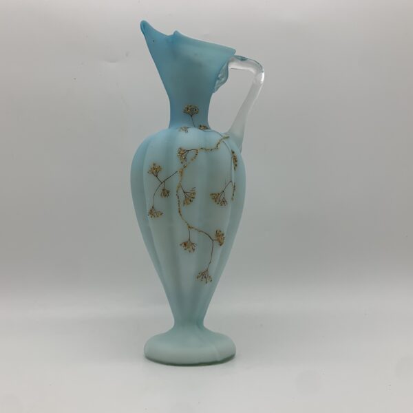 Antique ‘Blue Satin Glass’ Ewer/Jug