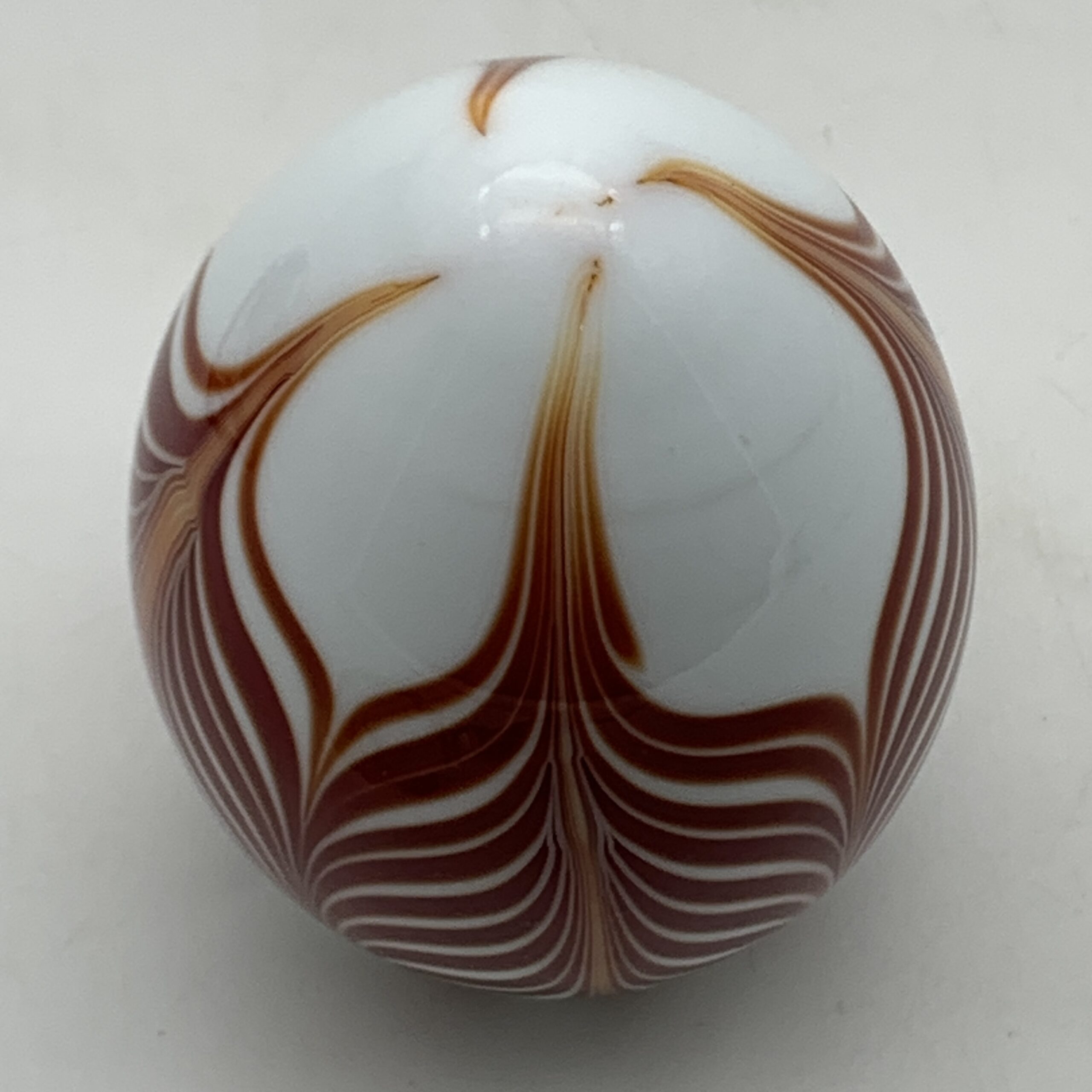 Early Art Glass ‘Feather’ Paperweight - Image 5