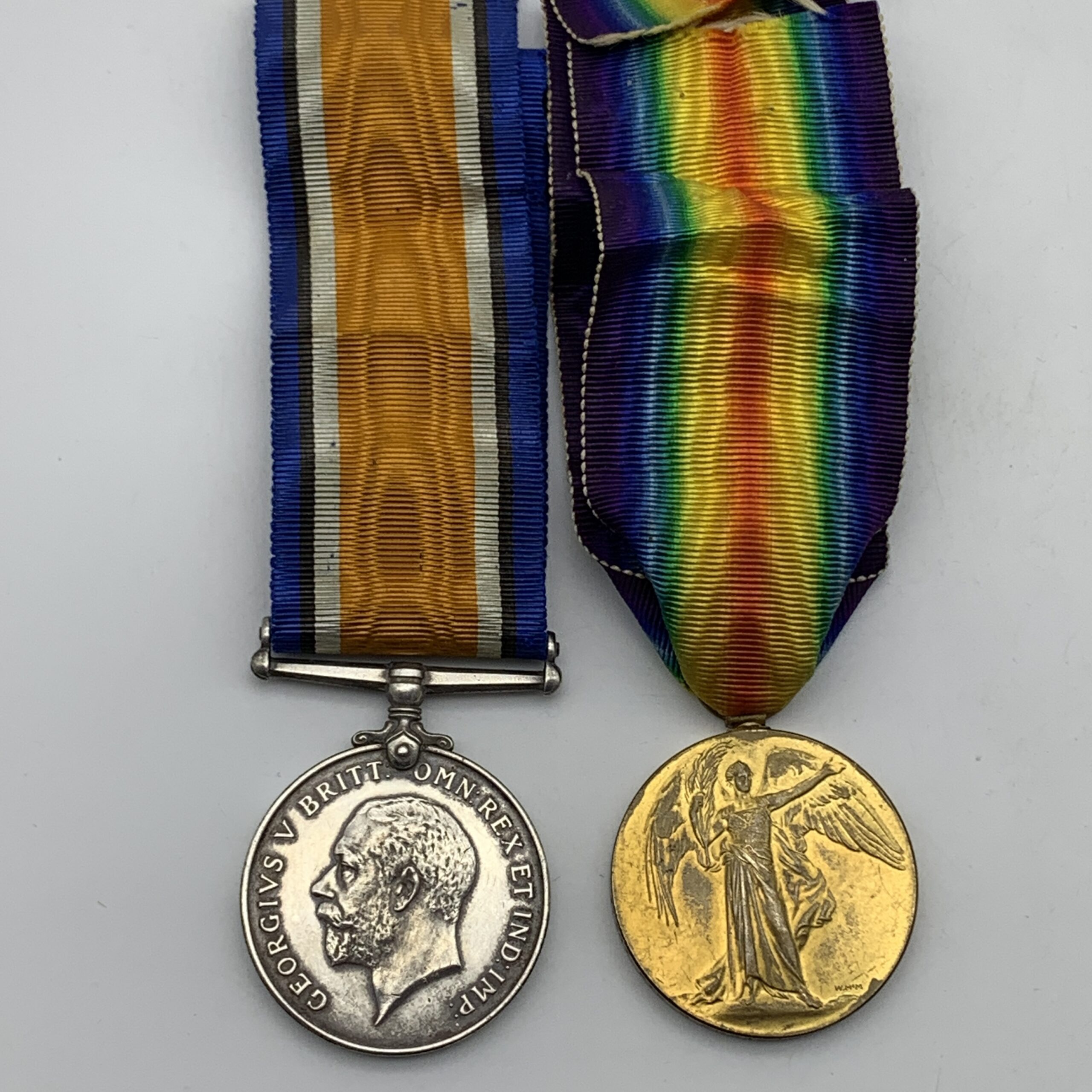 WW1 – ‘K.I.A.’ Pair of Medals to ‘PTE. C. FOSTER’ ‘North. D. Fus.’ (Cambrai) - Image 2