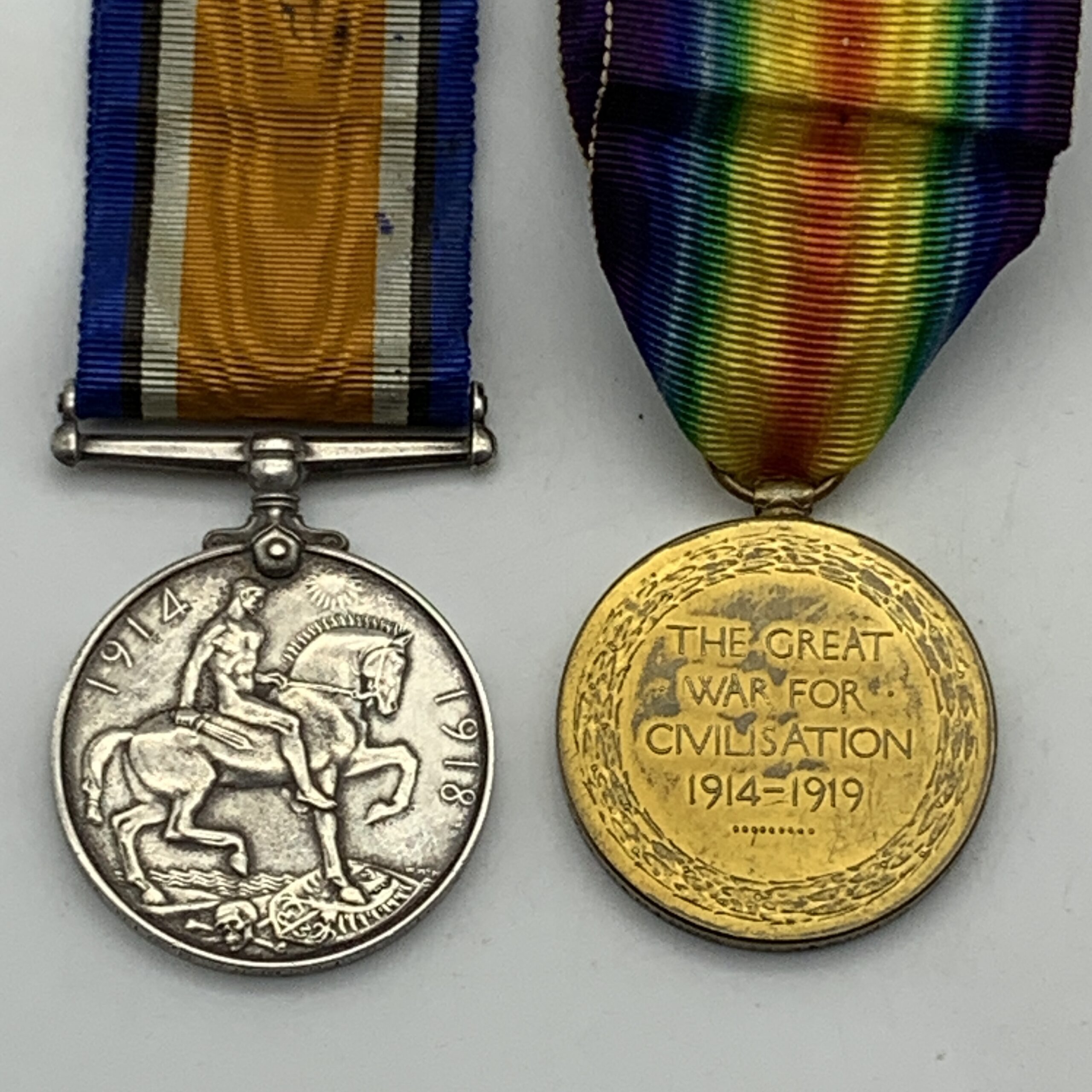 WW1 – ‘K.I.A.’ Pair of Medals to ‘PTE. C. FOSTER’ ‘North. D. Fus.’ (Cambrai) - Image 7