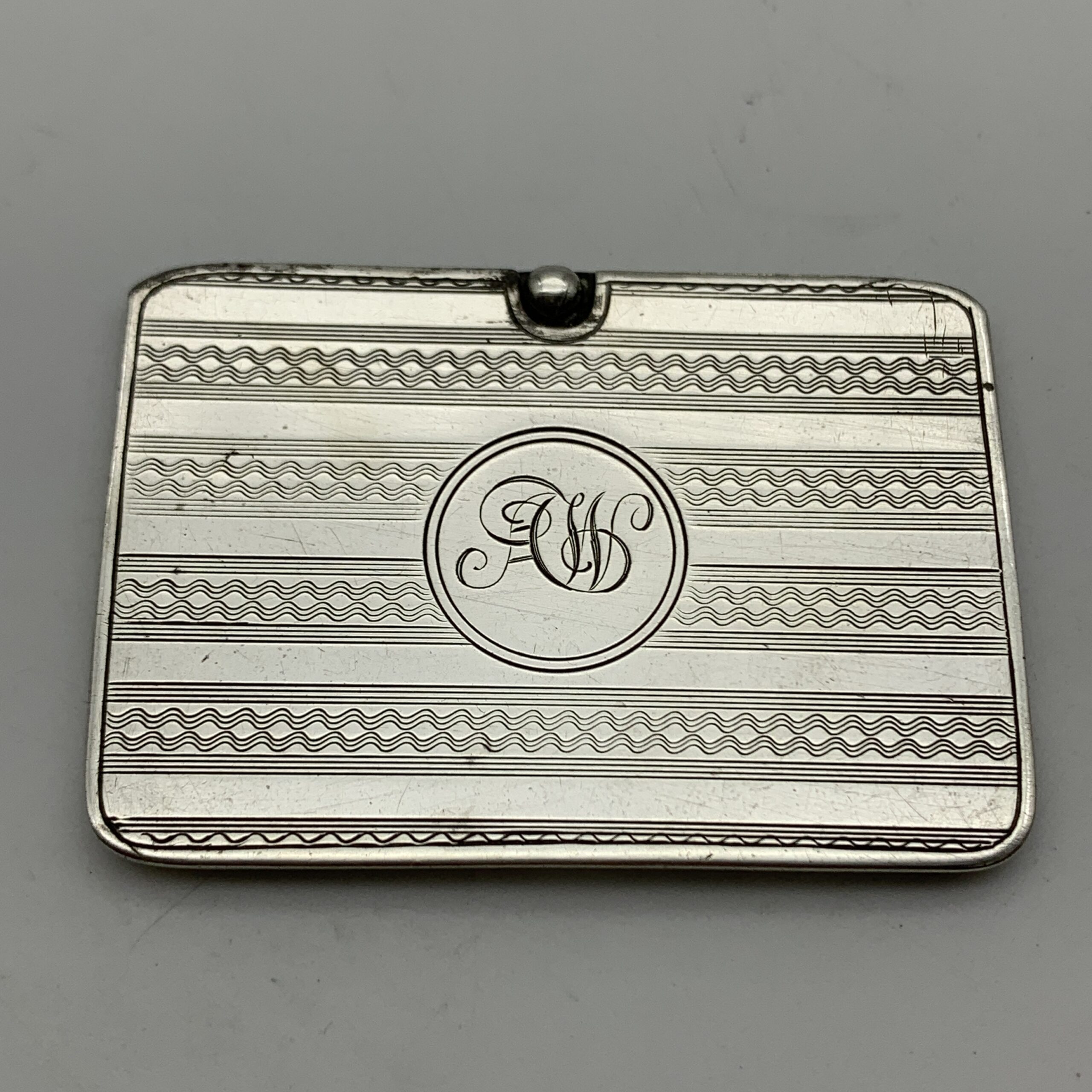 Antique Sterling Silver Stamp Holder (1922) - Image 3