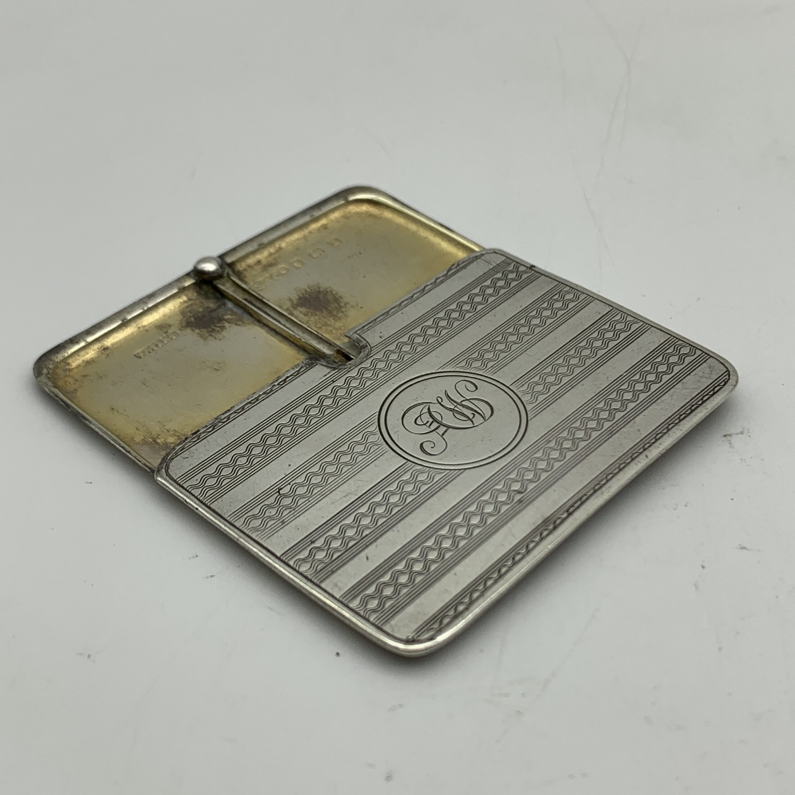 Antique Sterling Silver Stamp Holder (1922) - Image 6