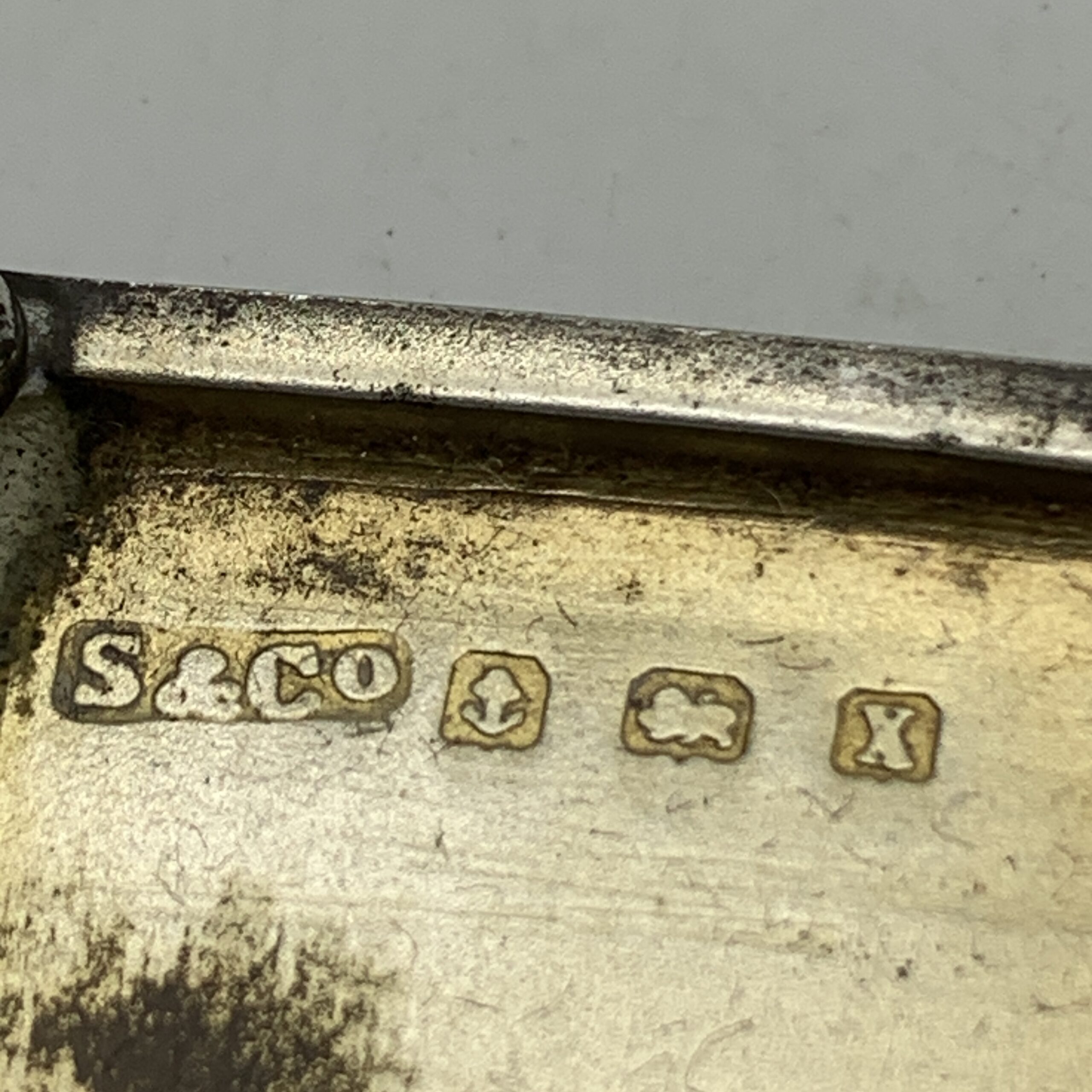 Antique Sterling Silver Stamp Holder (1922) - Image 9