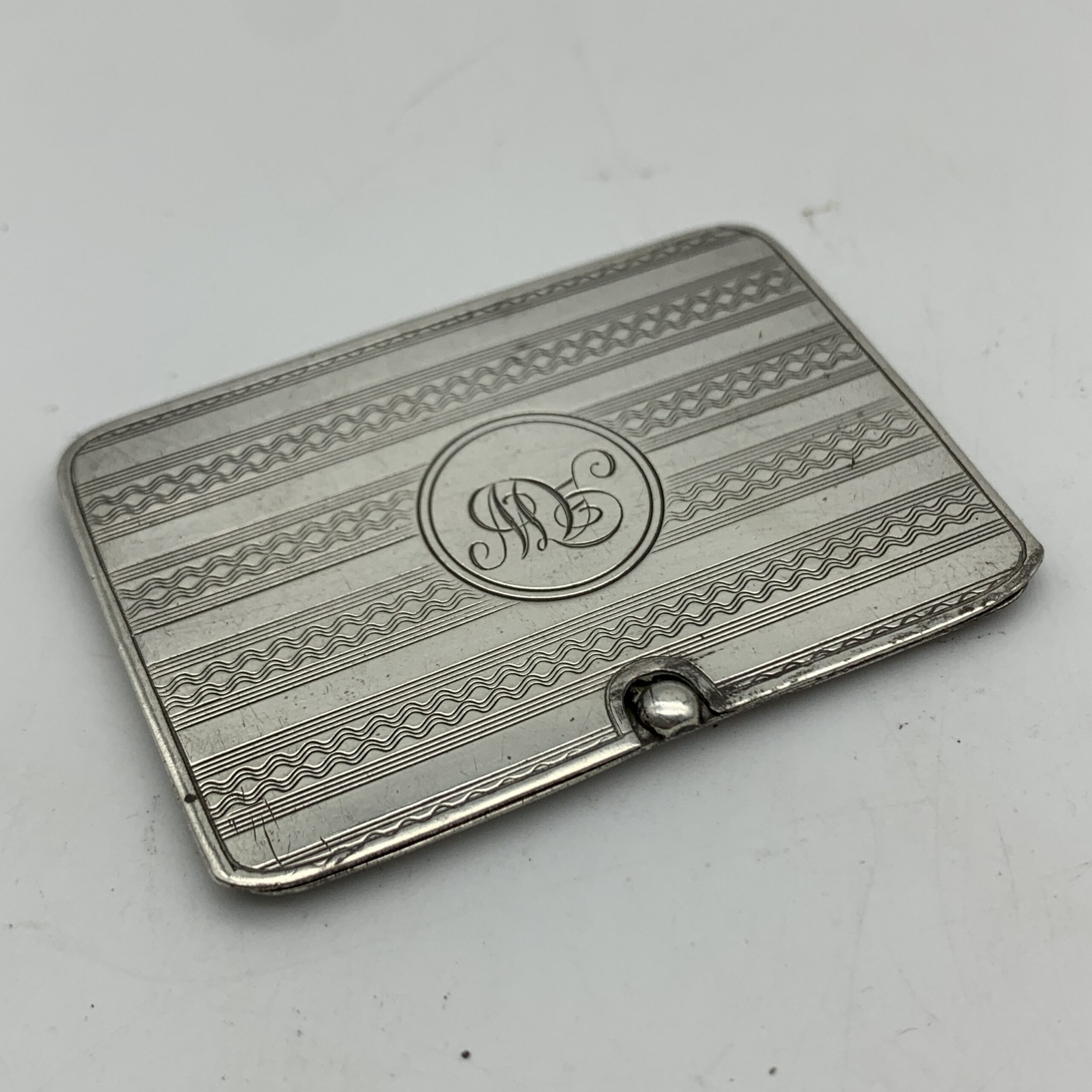 Antique Sterling Silver Stamp Holder (1922)