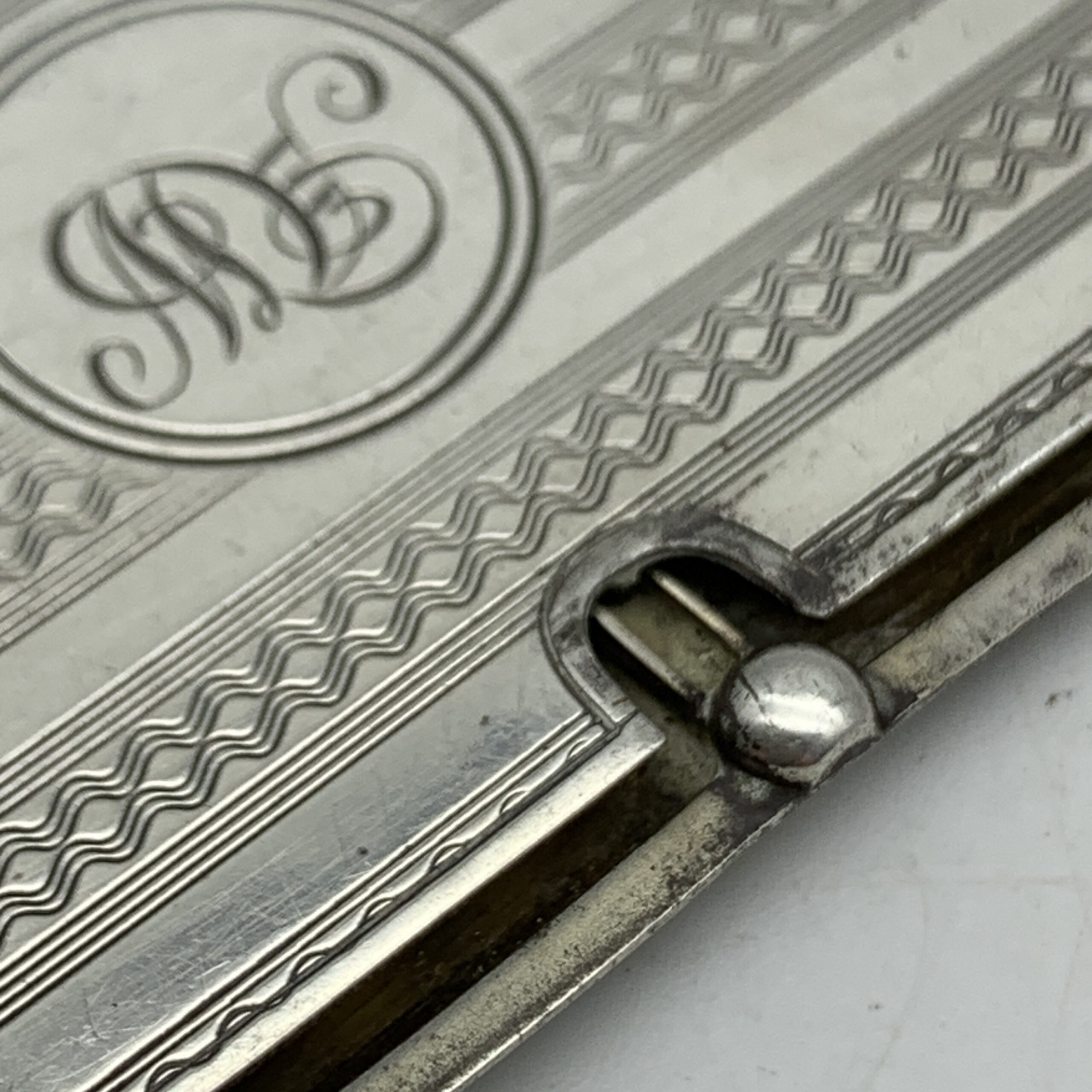 Antique Sterling Silver Stamp Holder (1922) - Image 4
