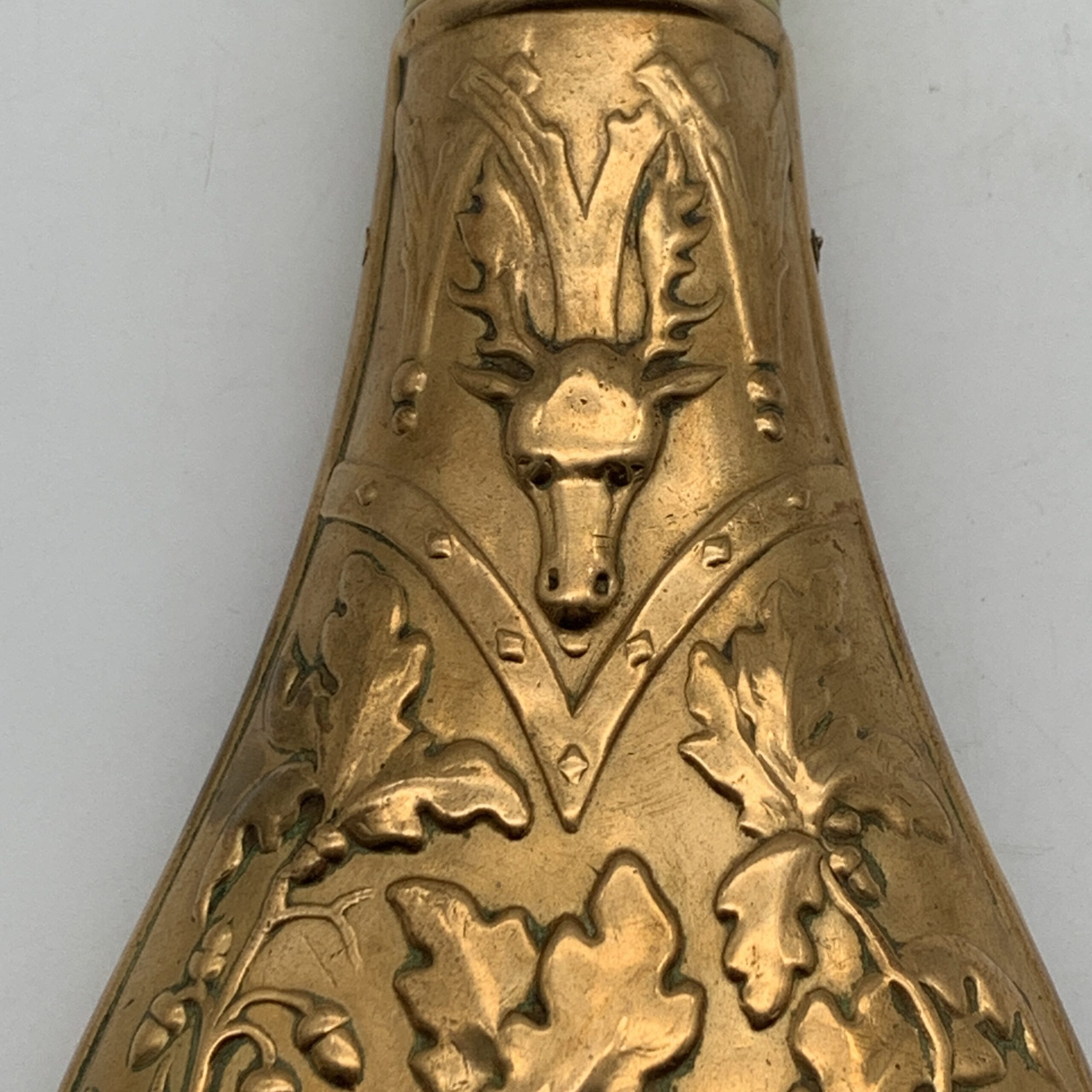 Antique Copper & Brass ‘Hawksley’ Powder Flask - Image 2