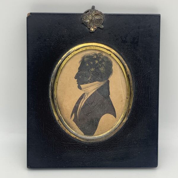 Antique Silhouette Of A Young Man