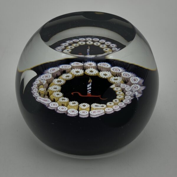 Vintage Caithness ‘Miniature Candle’ Glass Paperweight