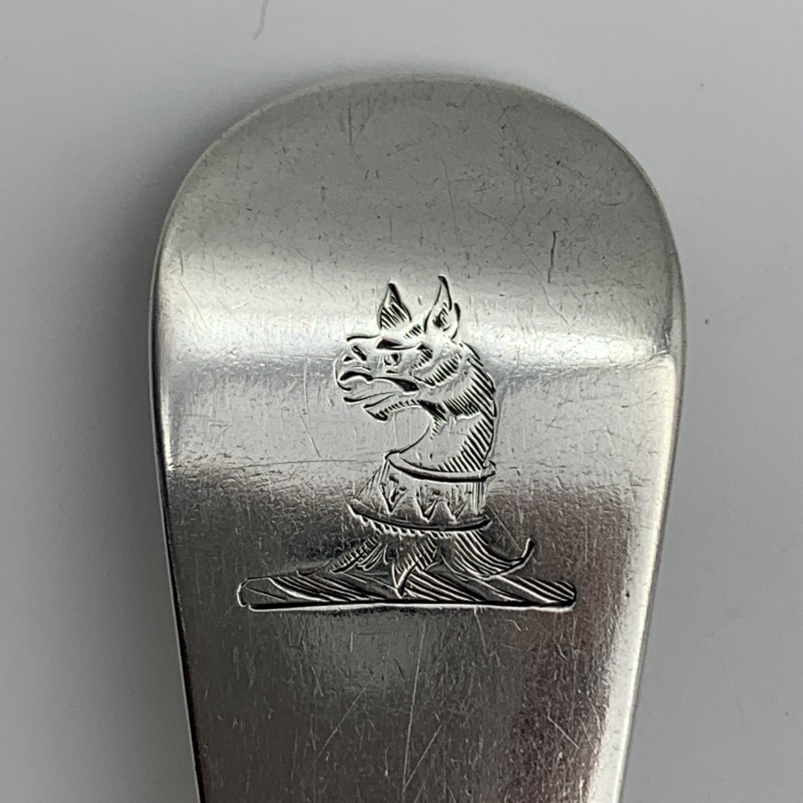 Georgian Silver Basting Spoon by ‘Richard Crossley’ (1786) - Image 3